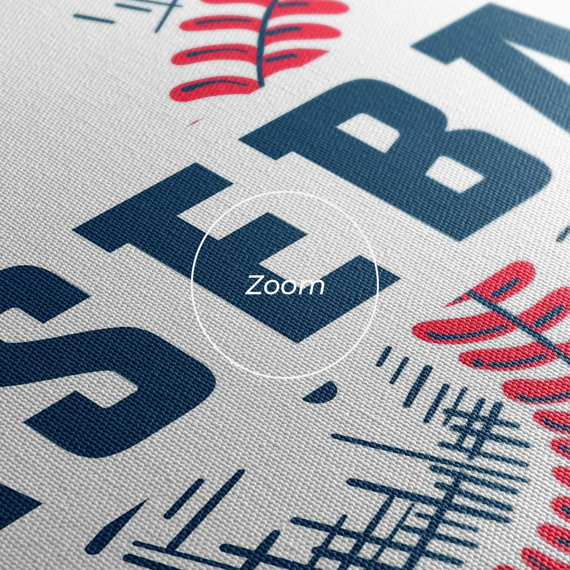 Leinwandbild Baseball Sport mockup 3