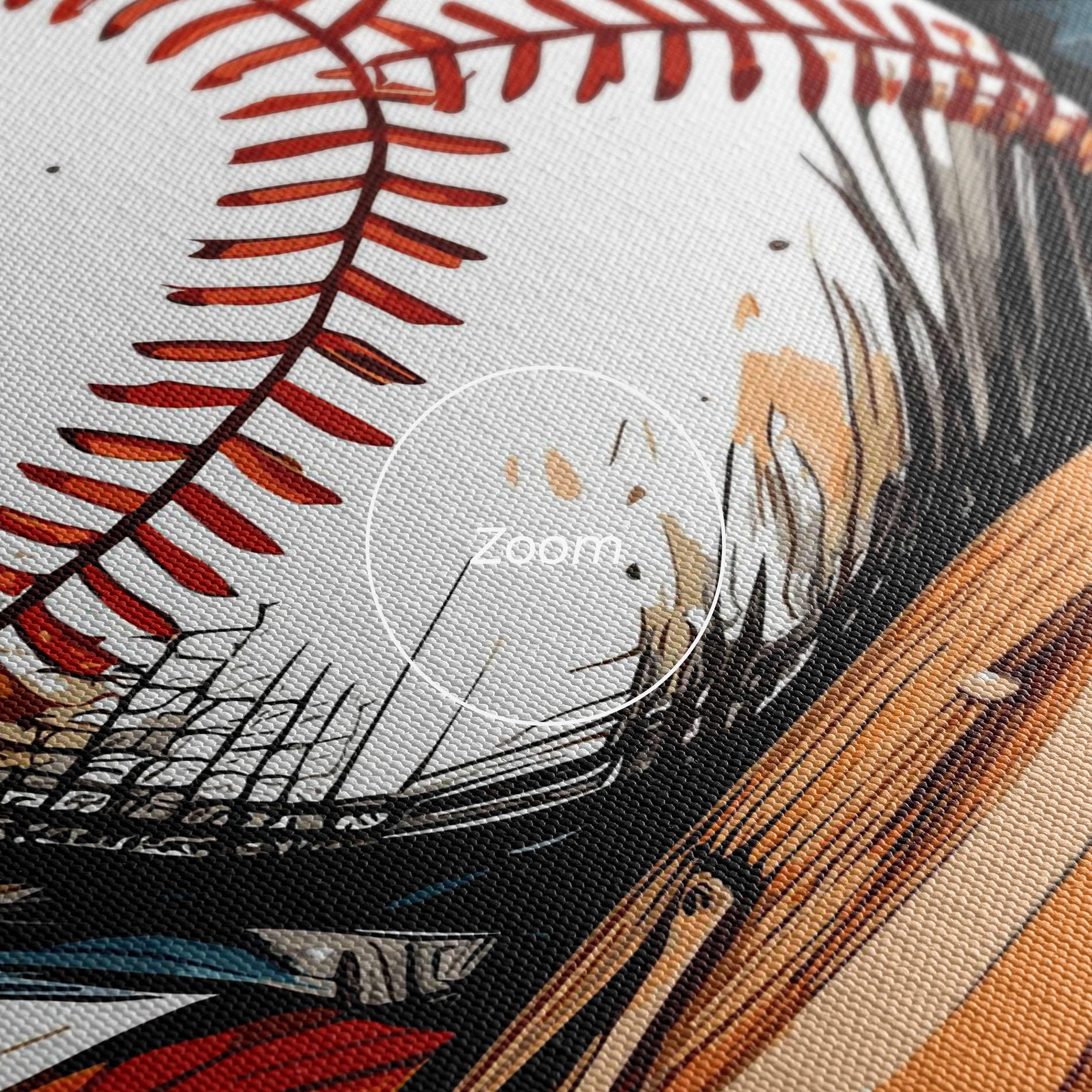 Leinwandbild Baseball Trash mockup 3