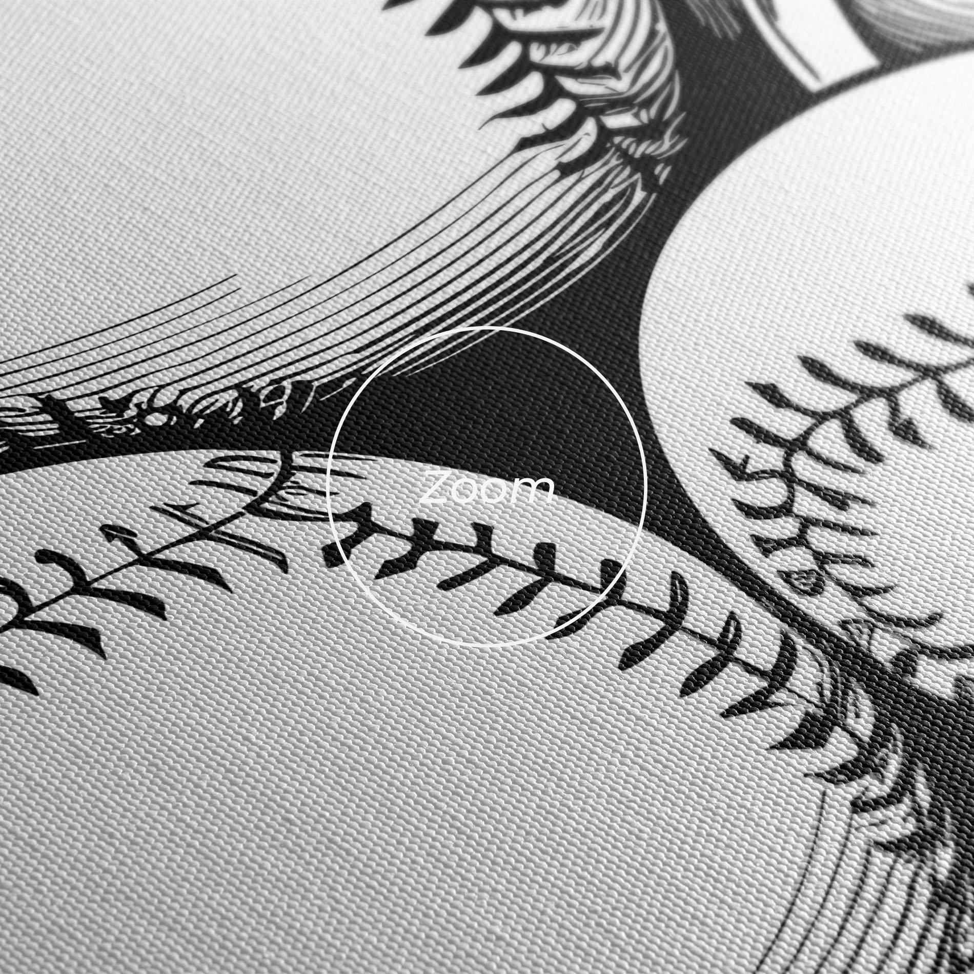 Leinwandbild Big Baseball Ball mockup 3