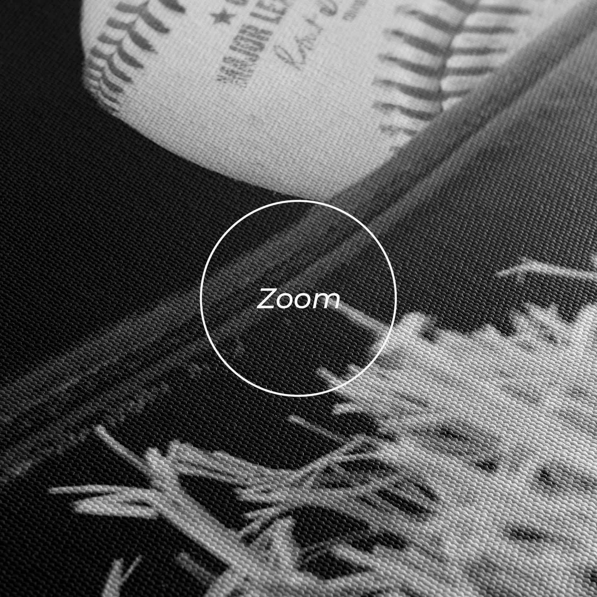 Leinwandbild Black Baseball Glove mockup 3