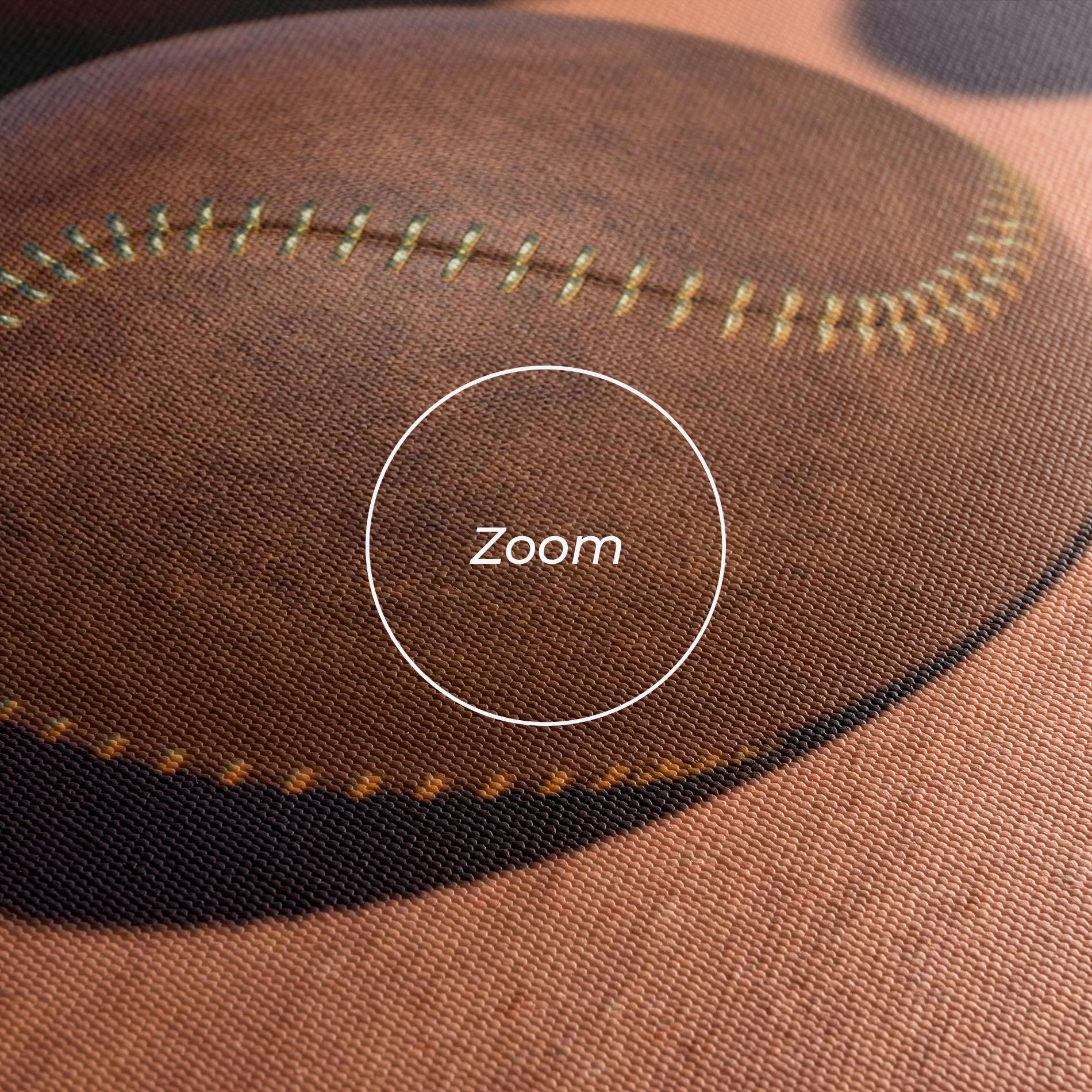 Leinwandbild Brown Baseball Ball mockup 3