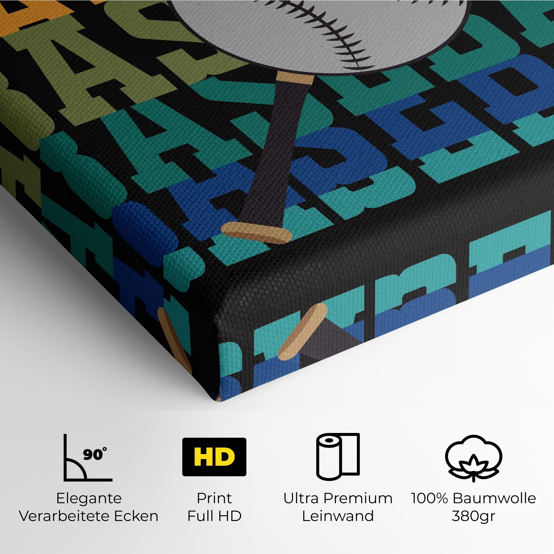 Leinwandbild Baseball Color mockup 4
