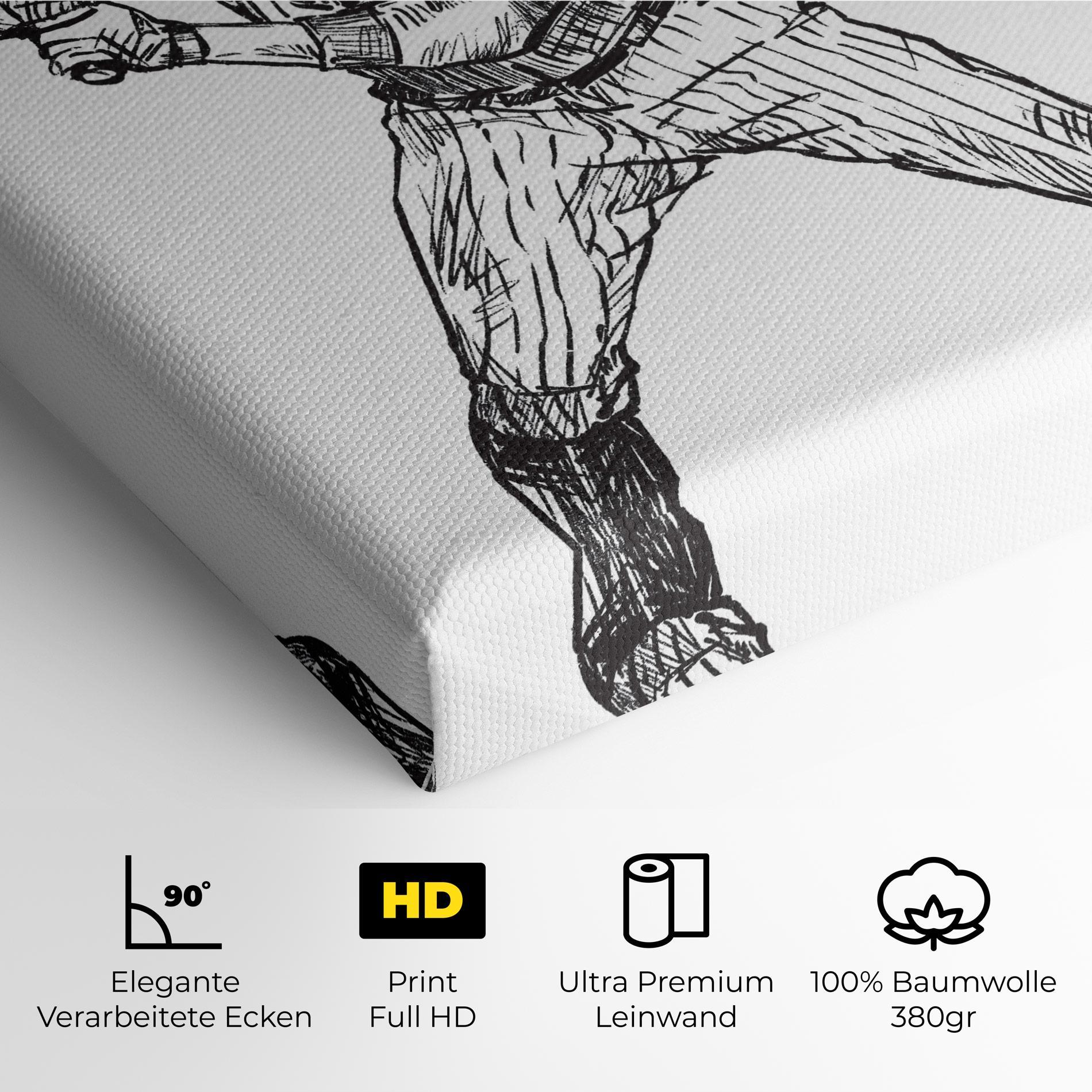 Leinwandbild Baseball Play mockup 4
