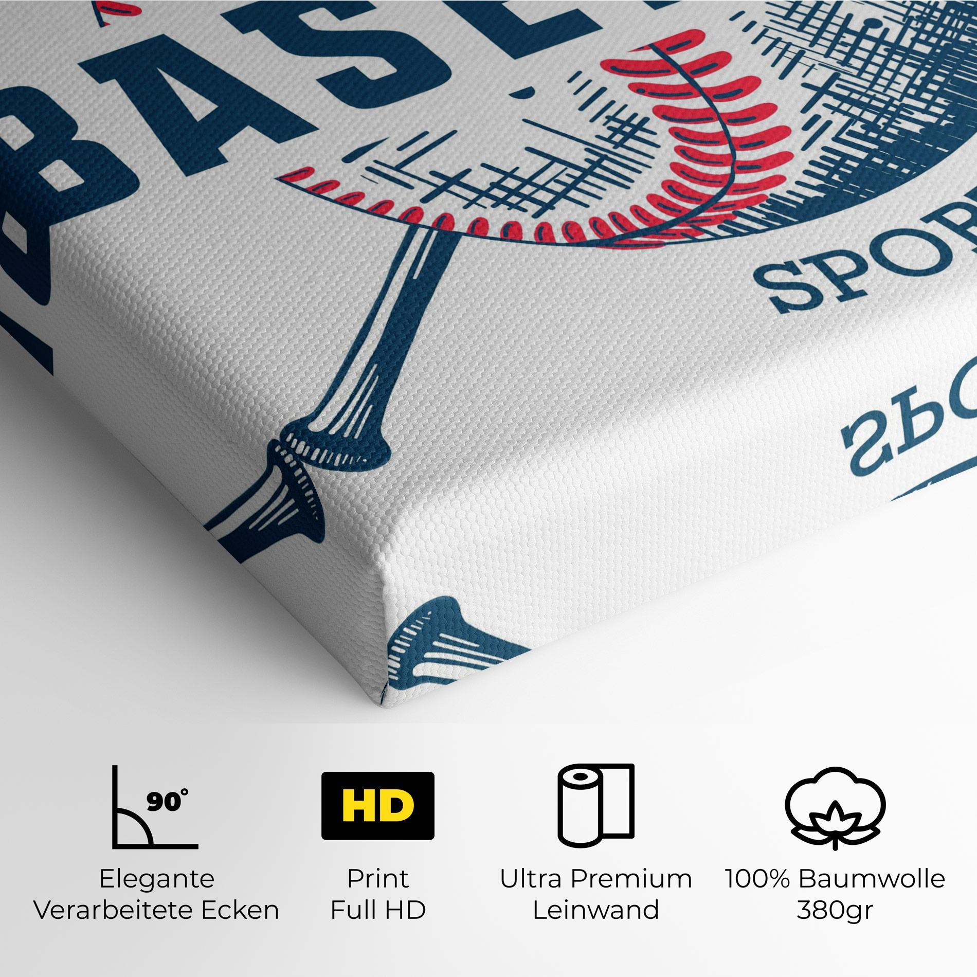 Leinwandbild Baseball Sport mockup 4