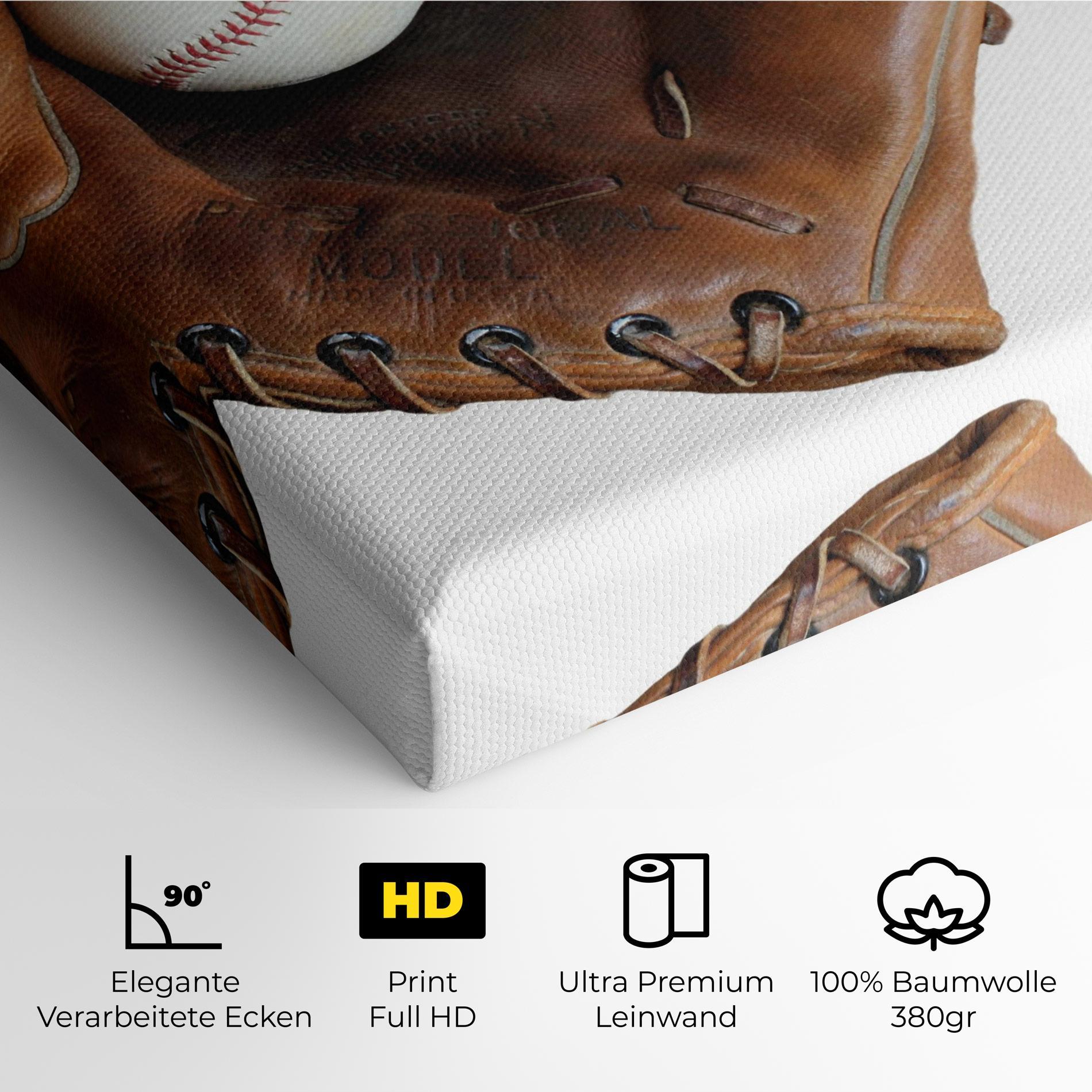 Leinwandbild Holding Baseball Ball mockup 4