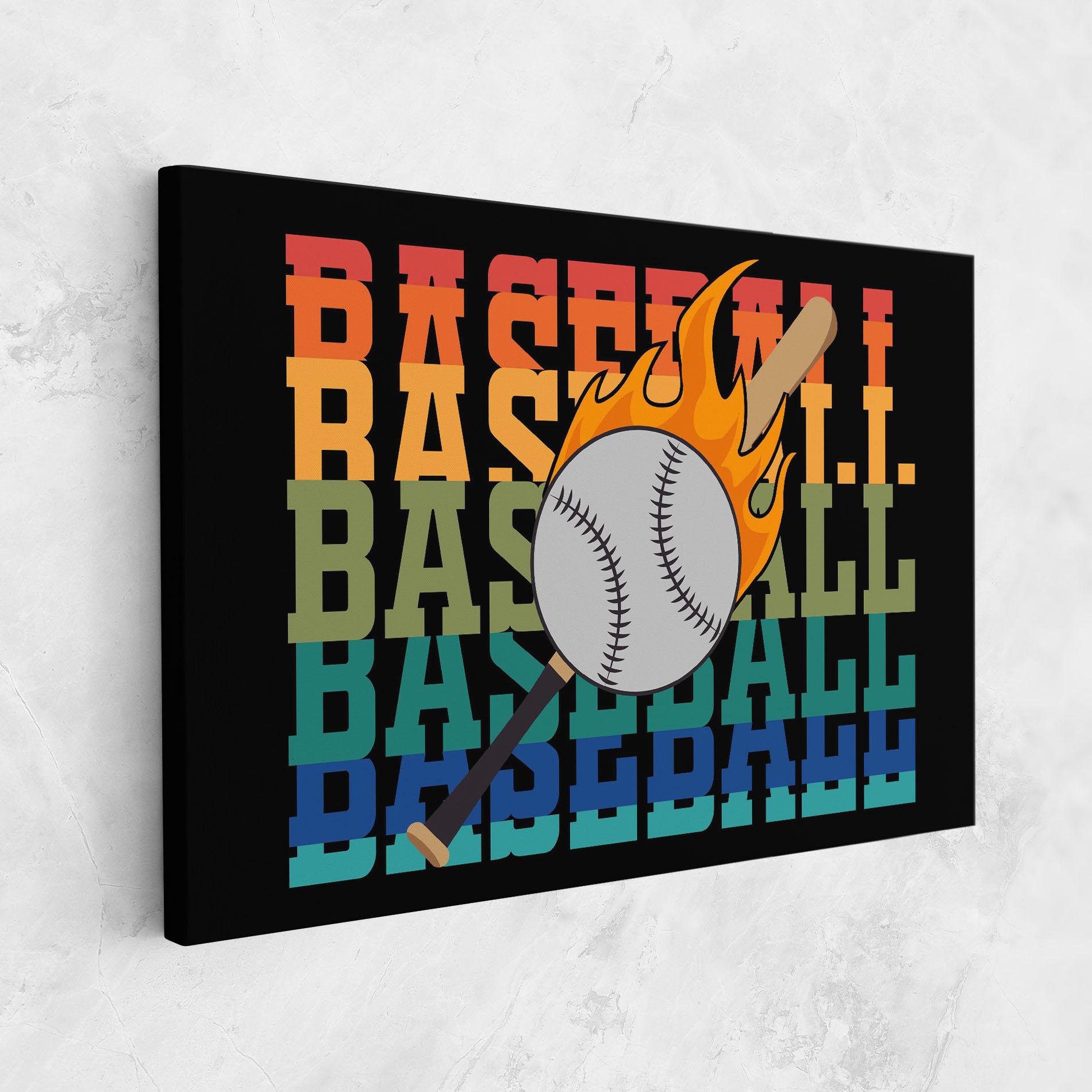 Leinwandbild Baseball Color mockup 1