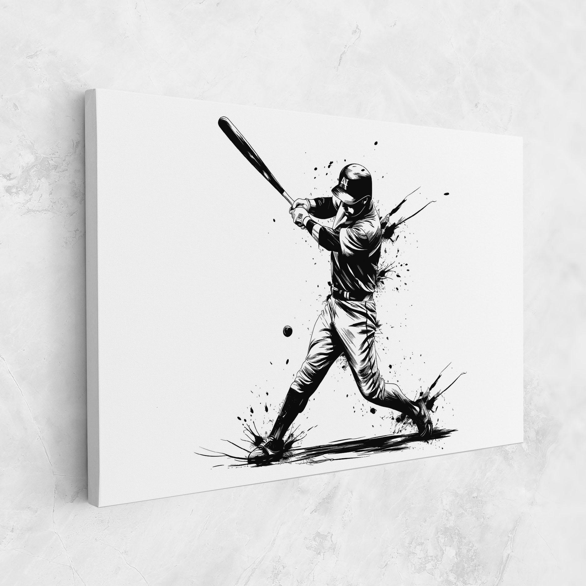 Leinwandbild Baseball Splash mockup 1