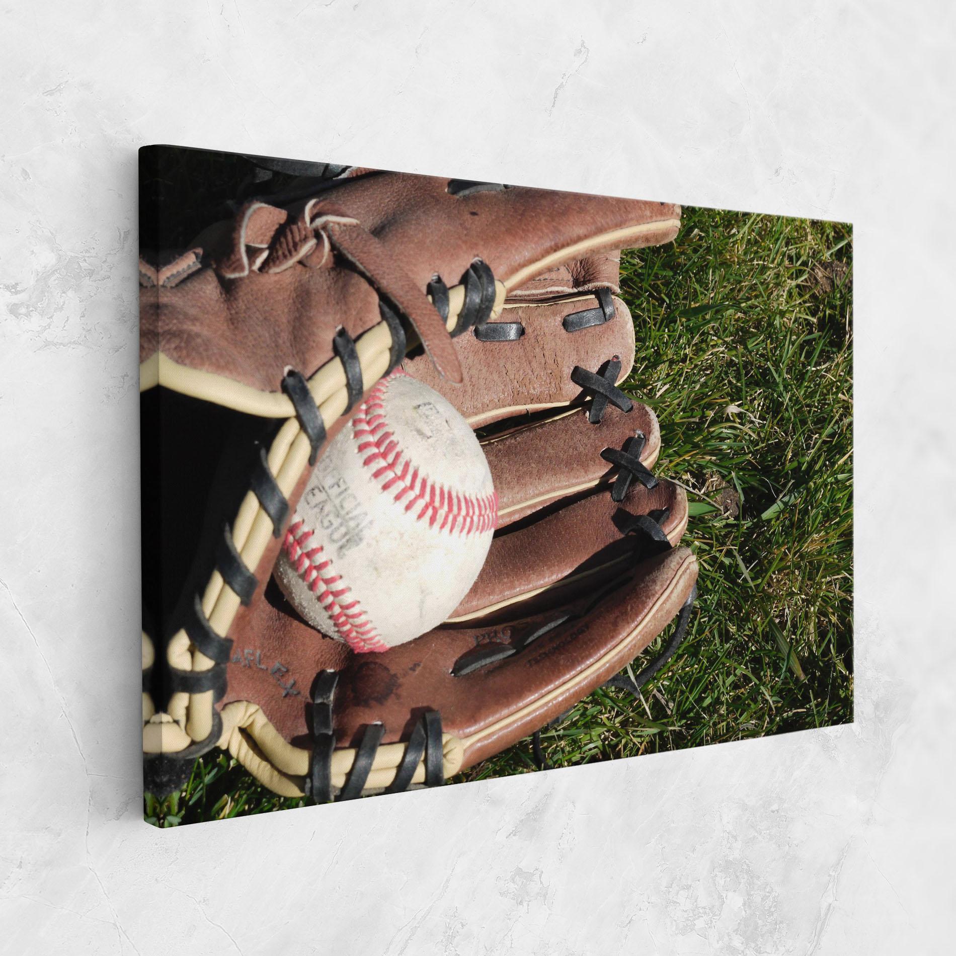 Leinwandbild Brown Baseball Glove mockup 1