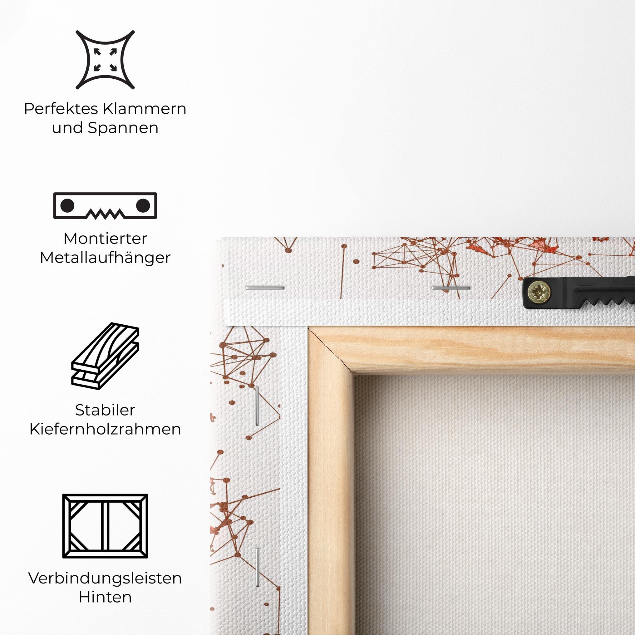 Leinwandbild Baseball Line Art mockup 5