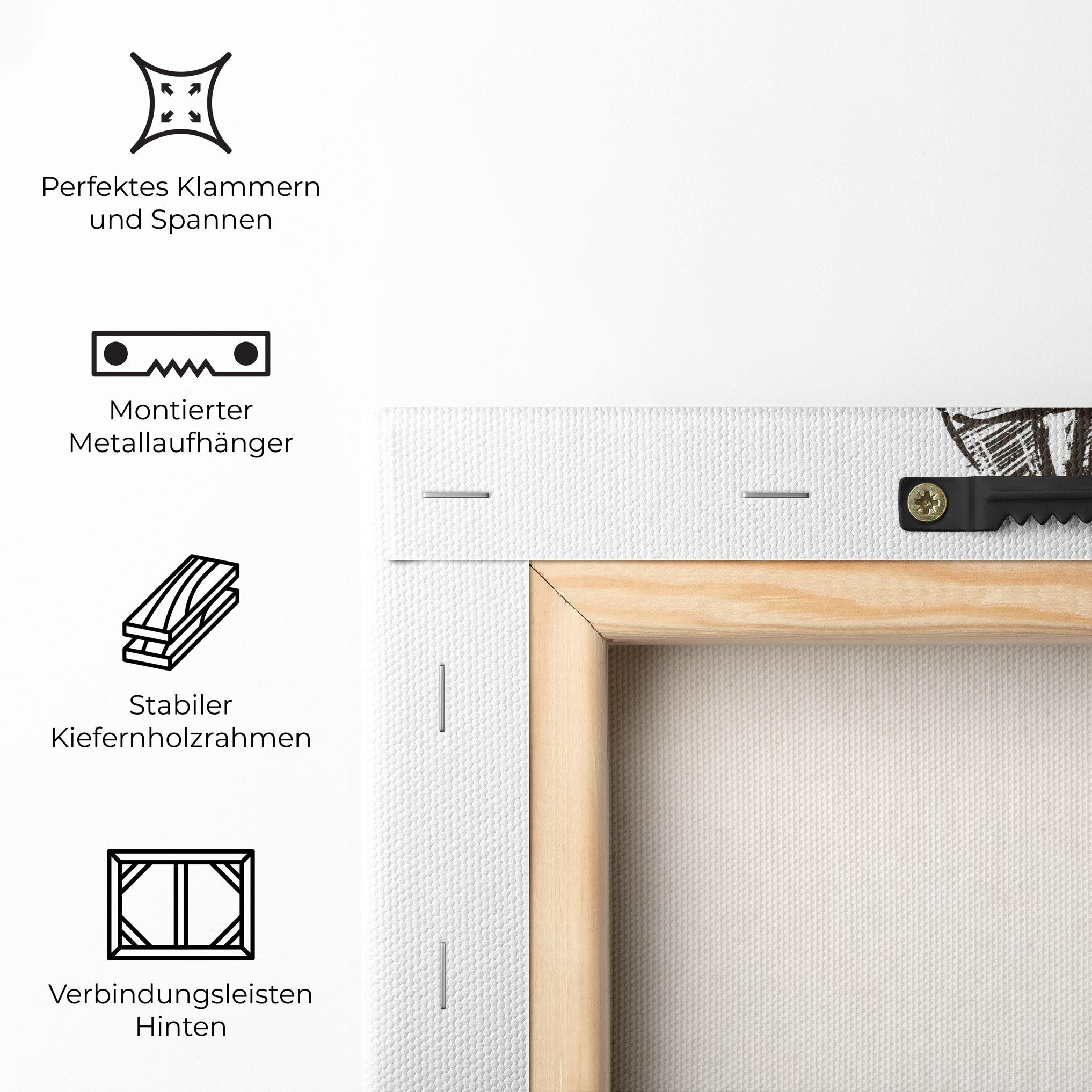 Leinwandbild Baseball Player Line mockup 5