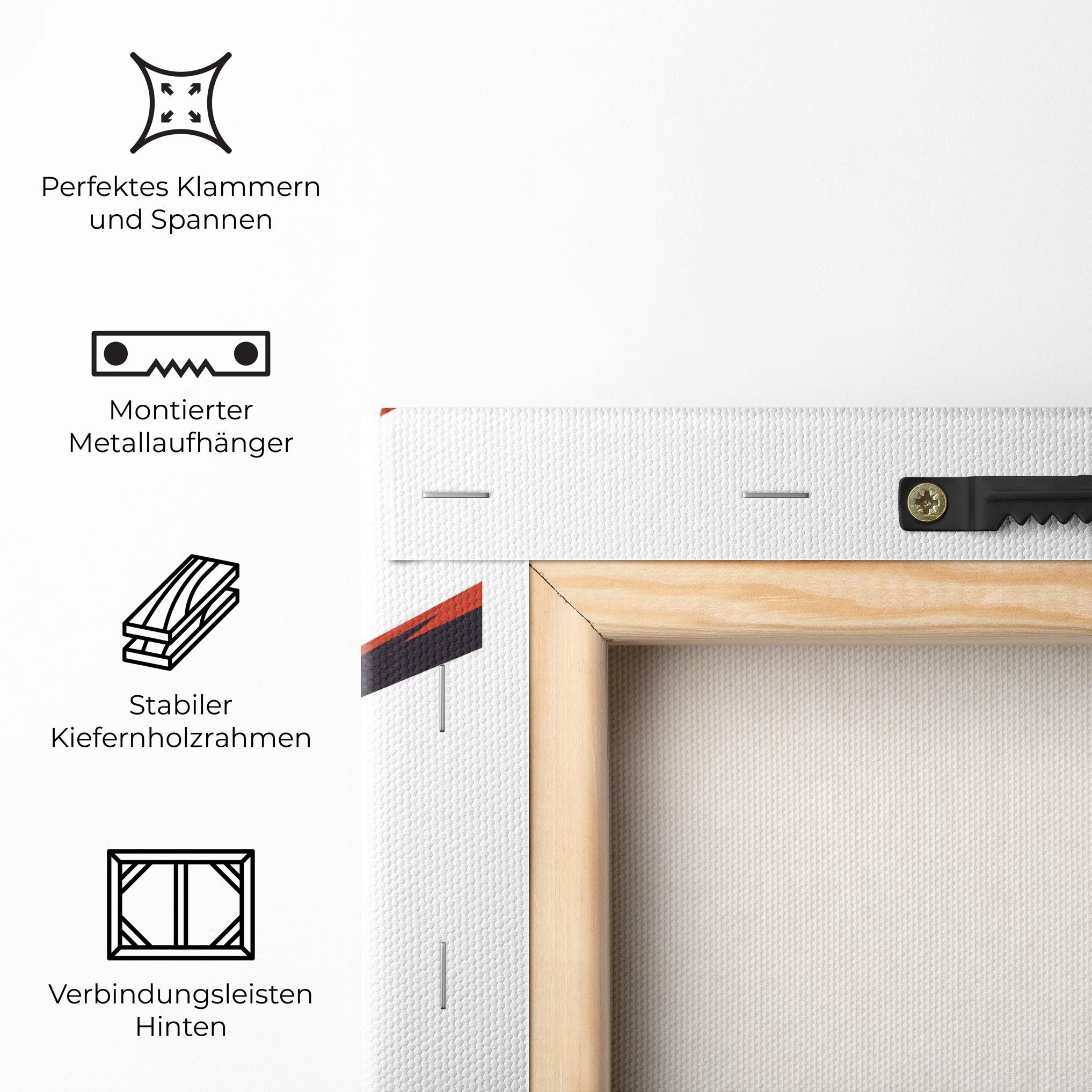 Leinwandbild Baseball Red Art mockup 5