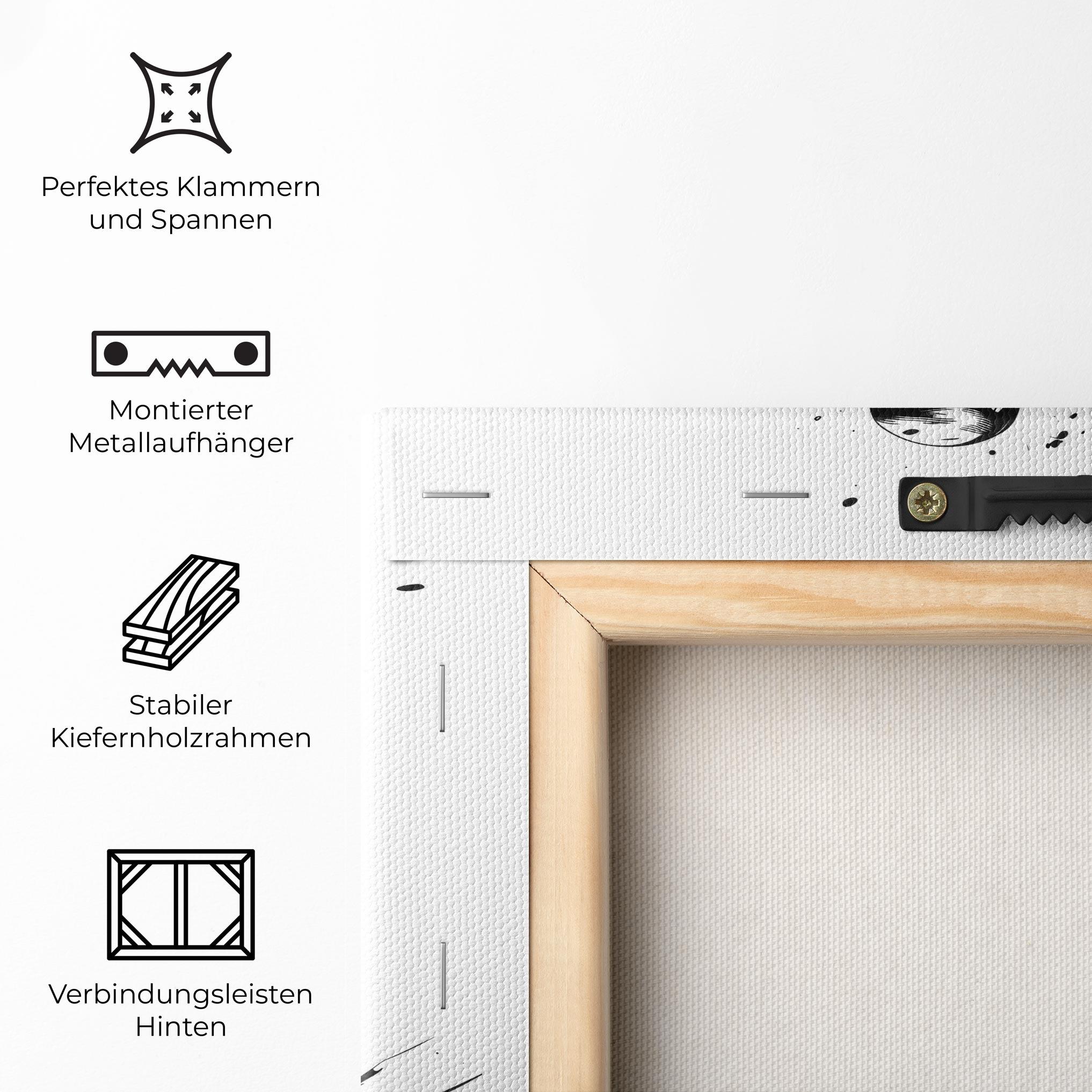 Leinwandbild Baseball Splash mockup 5