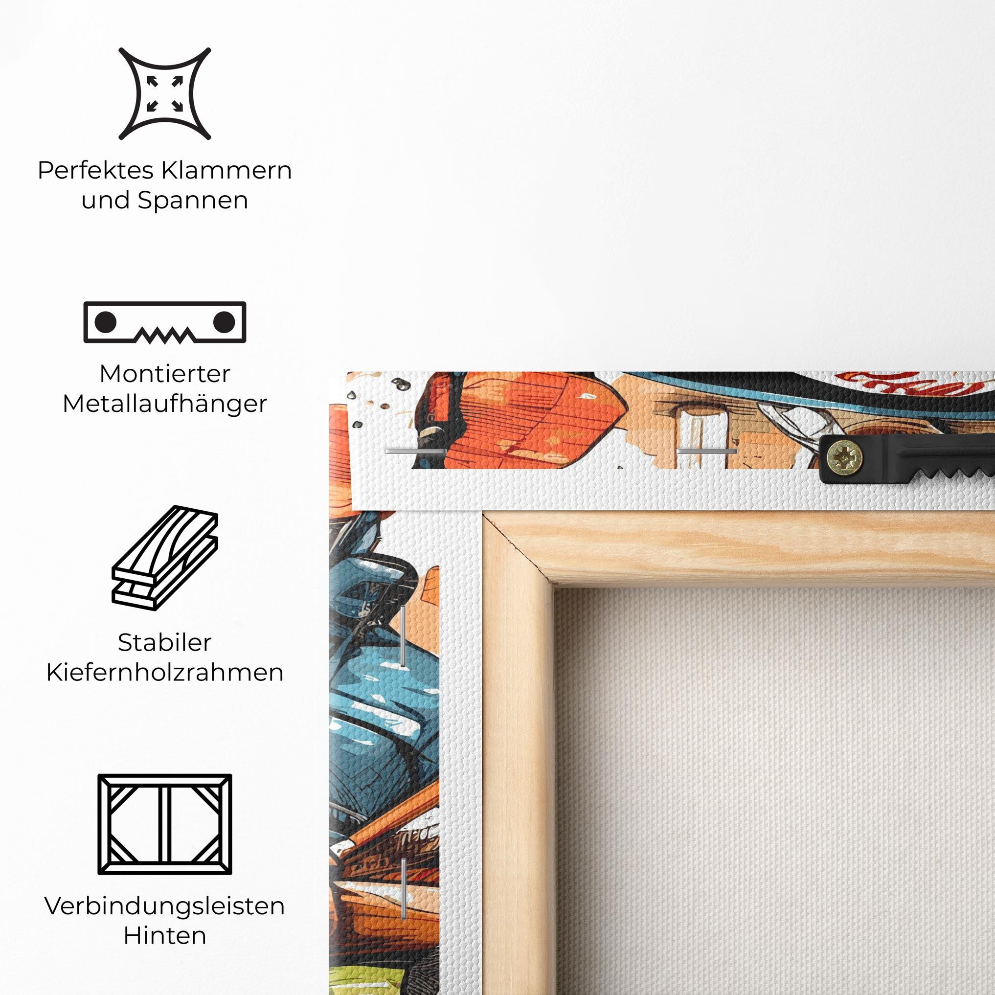 Leinwandbild Baseball Trash mockup 5