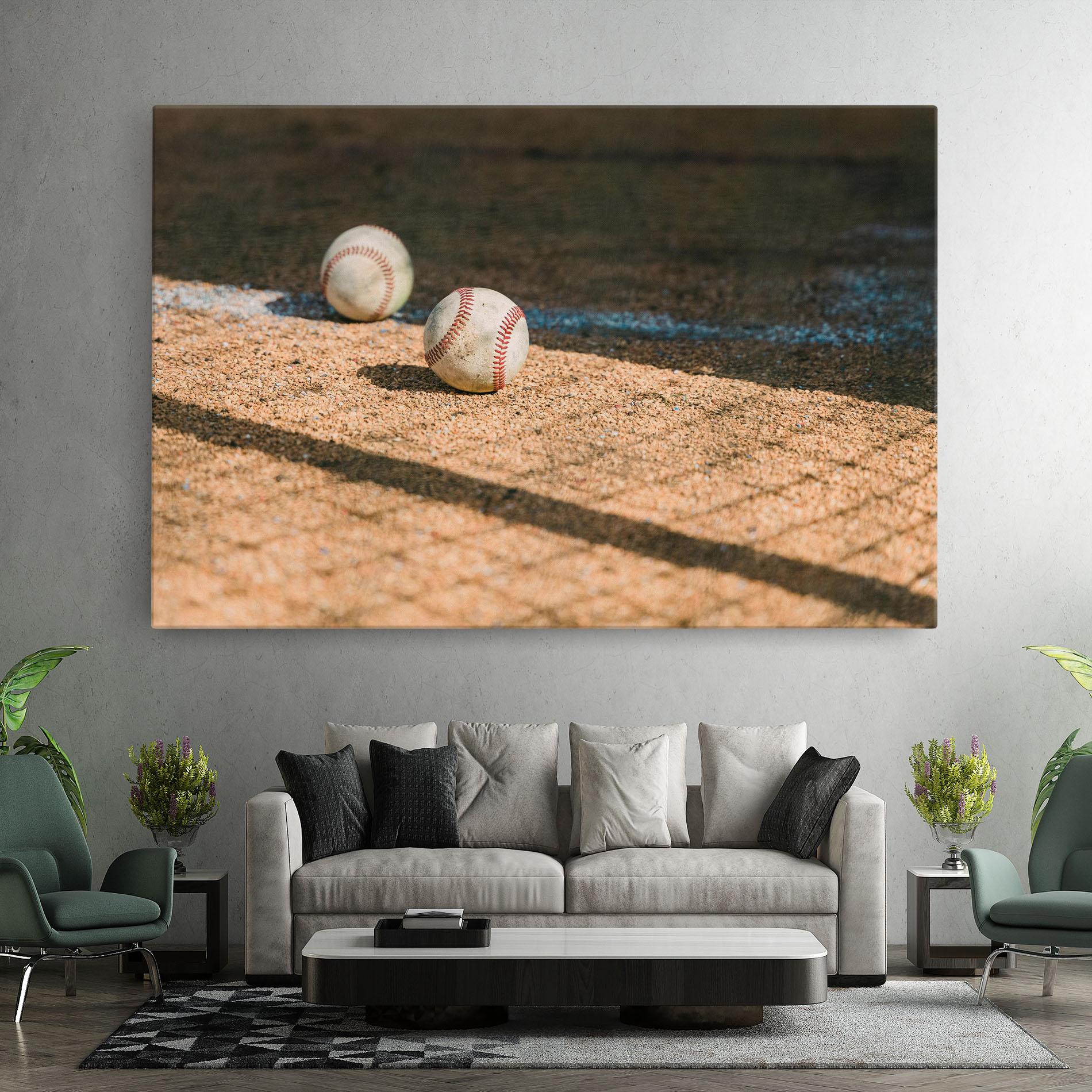 Leinwandbild Baseball Balls mockup 7