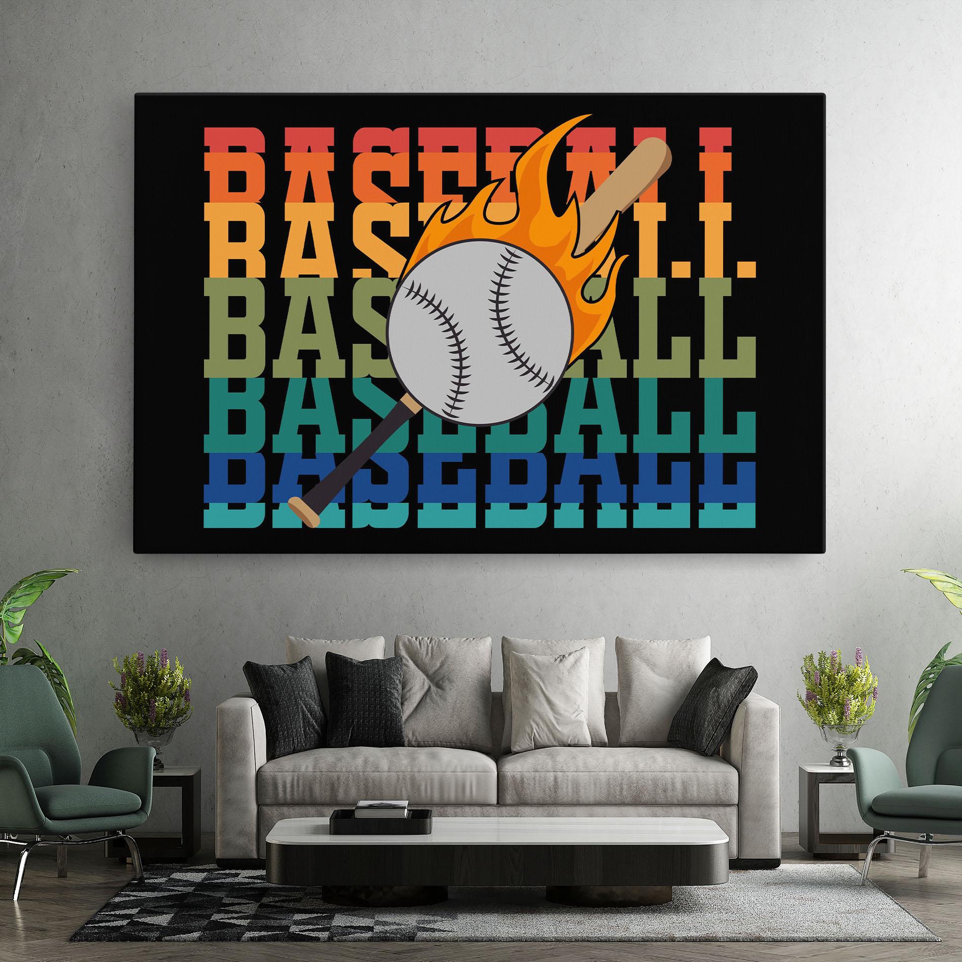 Leinwandbild Baseball Color mockup 7