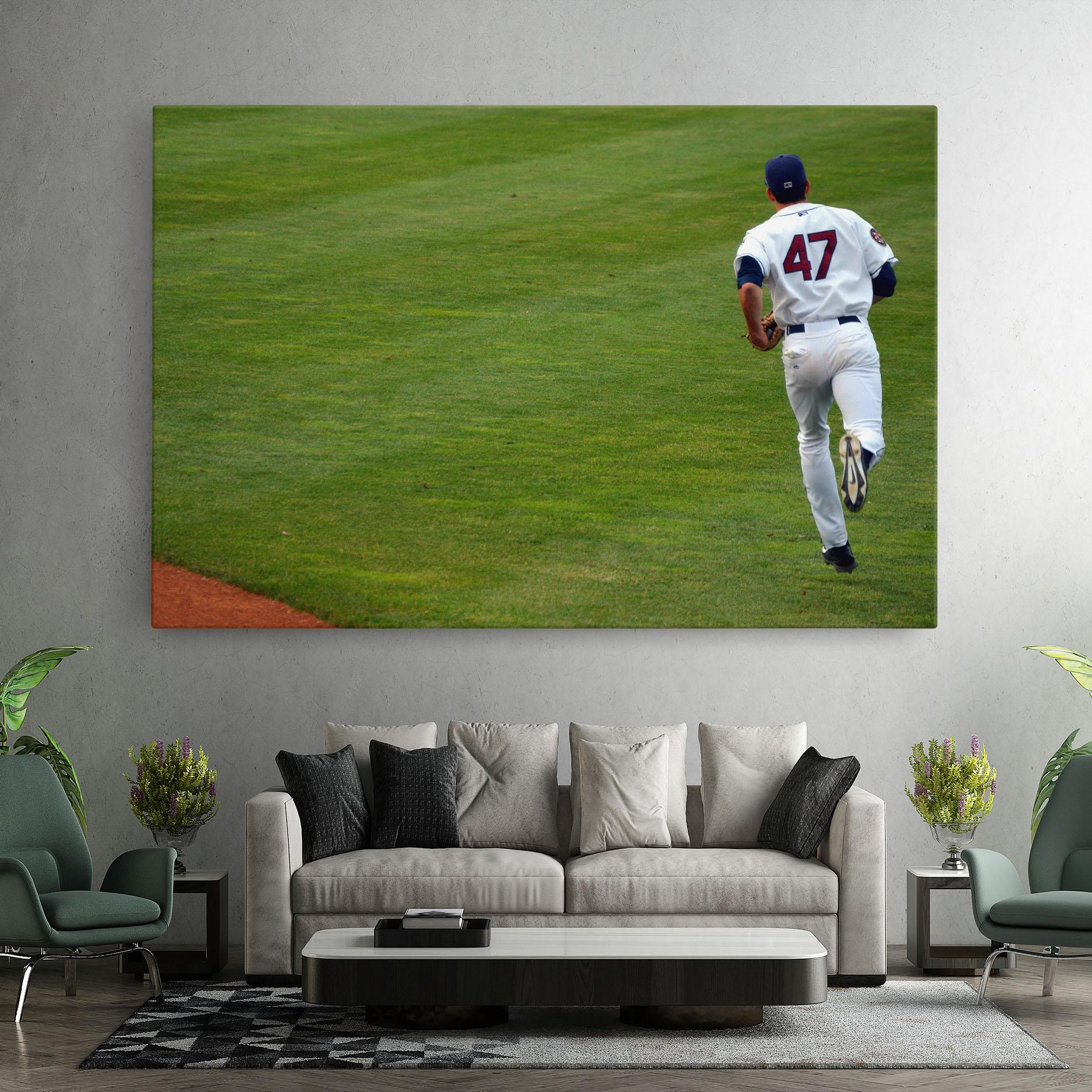 Leinwandbild Baseball Player mockup 7