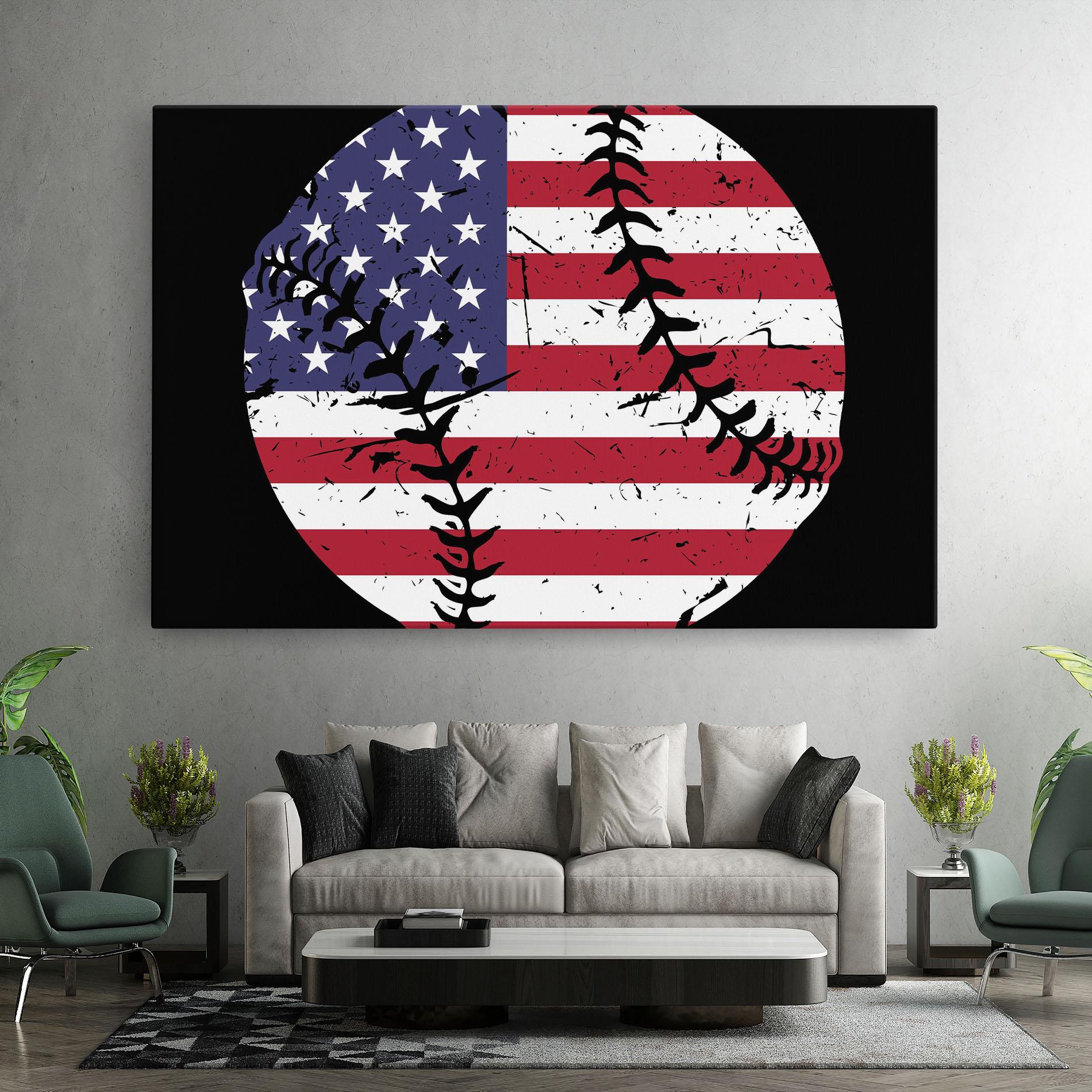 Leinwandbild Baseball Usa mockup 7