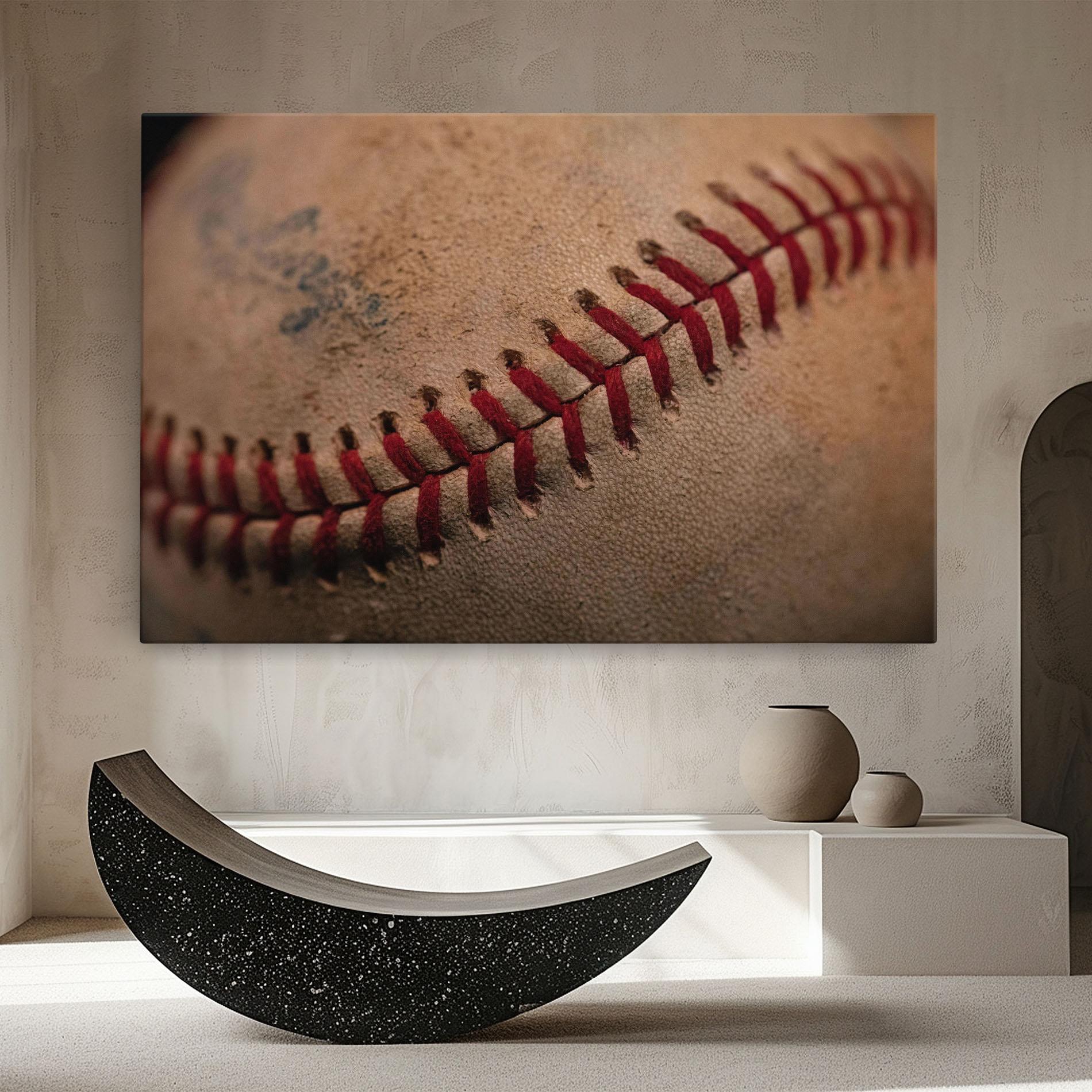 Leinwandbild Baseball Ball Close Up mockup 8