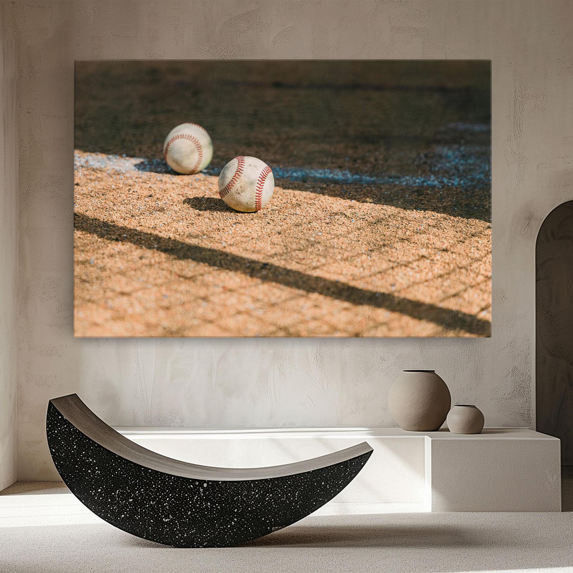 Leinwandbild Baseball Balls mockup 8