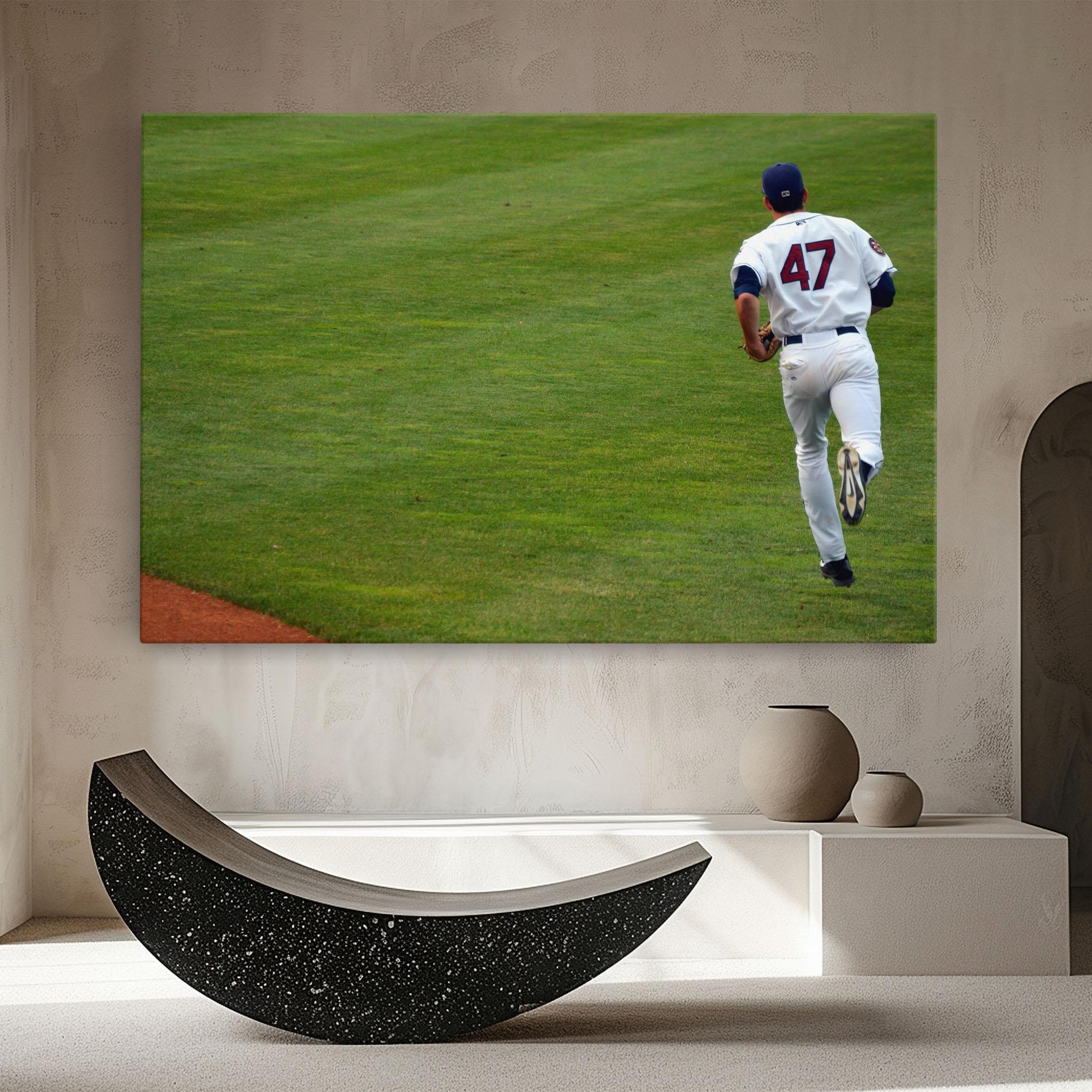 Leinwandbild Baseball Player mockup 8