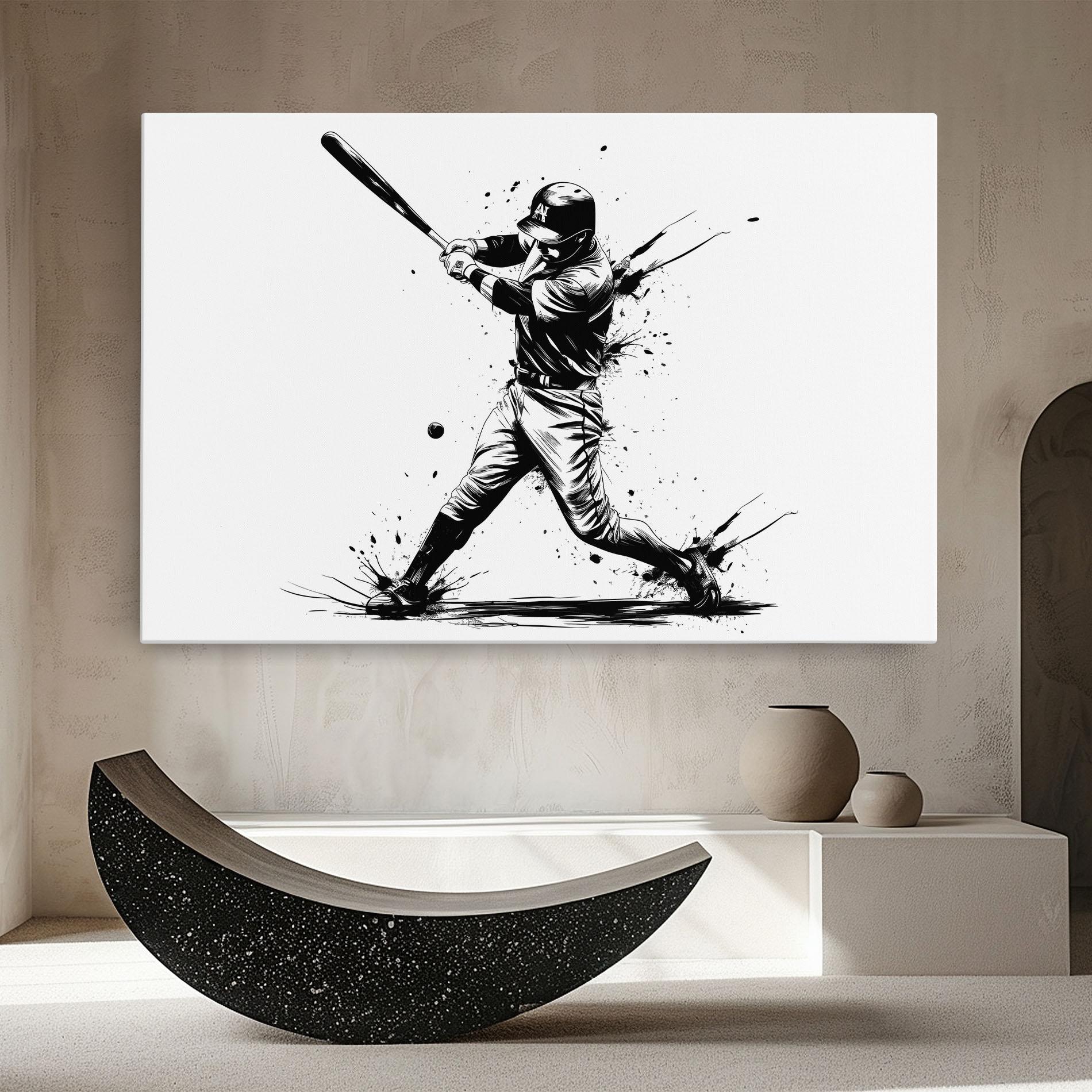 Leinwandbild Baseball Splash mockup 8