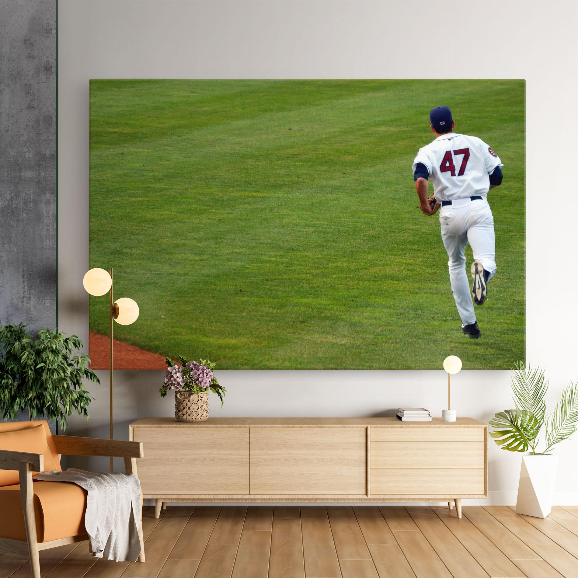 Leinwandbild Baseball Player mockup 9