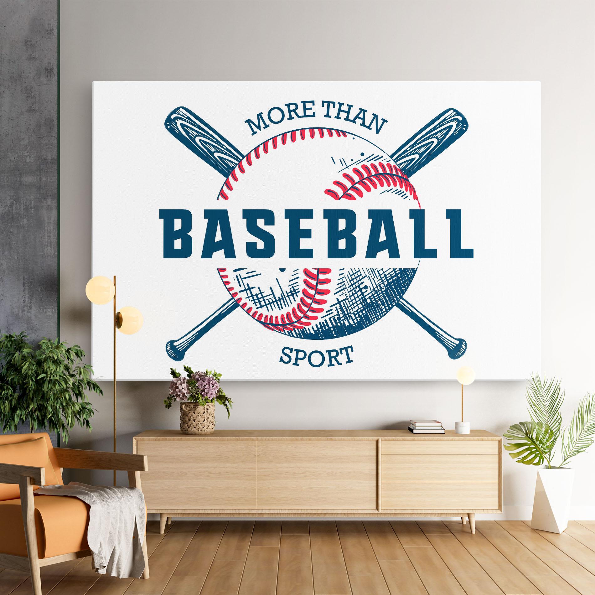 Leinwandbild Baseball Sport mockup 9
