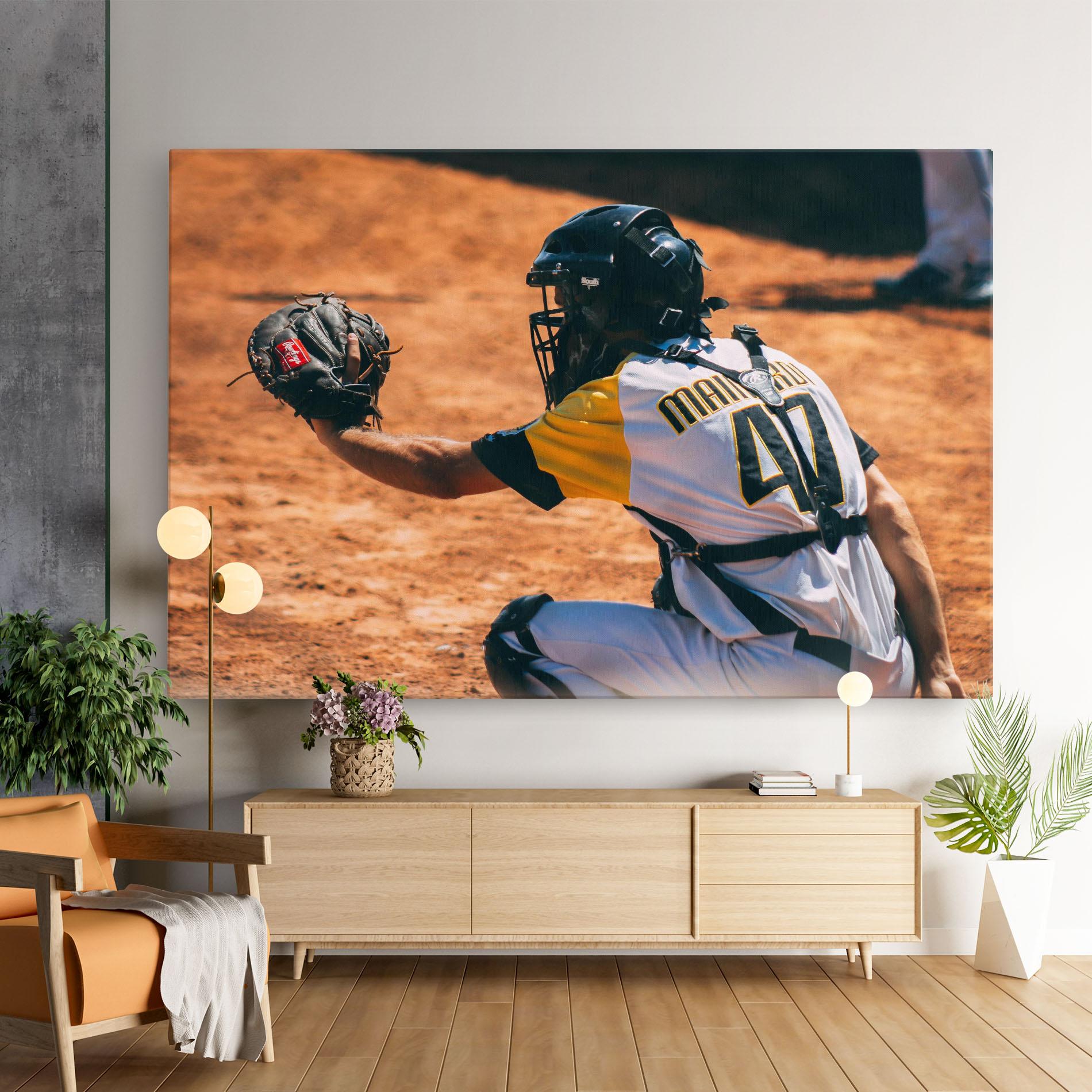 Leinwandbild Number 47 Baseball mockup 9