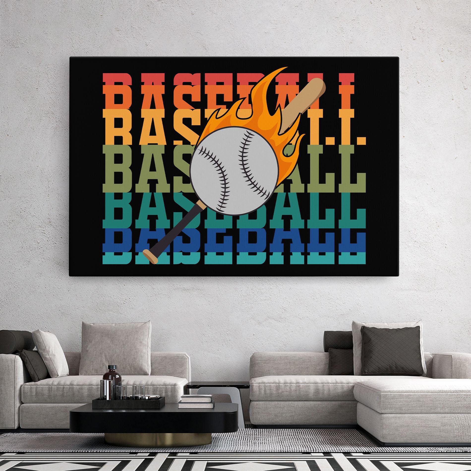 Leinwandbild Baseball Color mockup 2