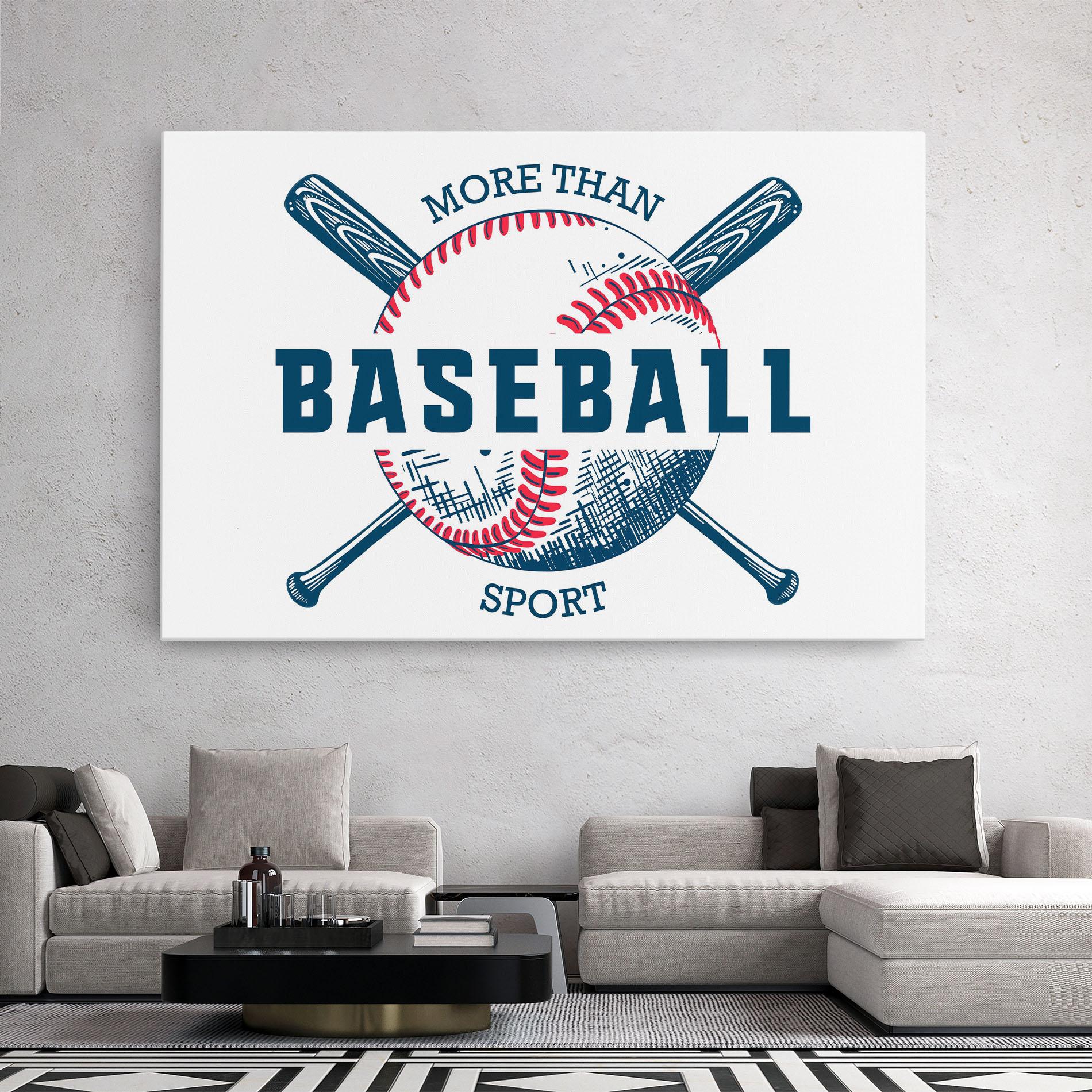 Leinwandbild Baseball Sport mockup 2