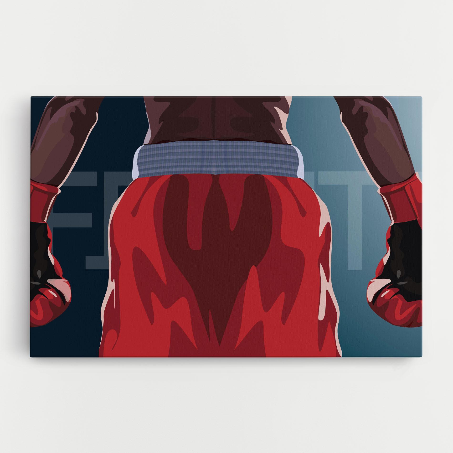 Leinwandbild Fight Box mockup 0
