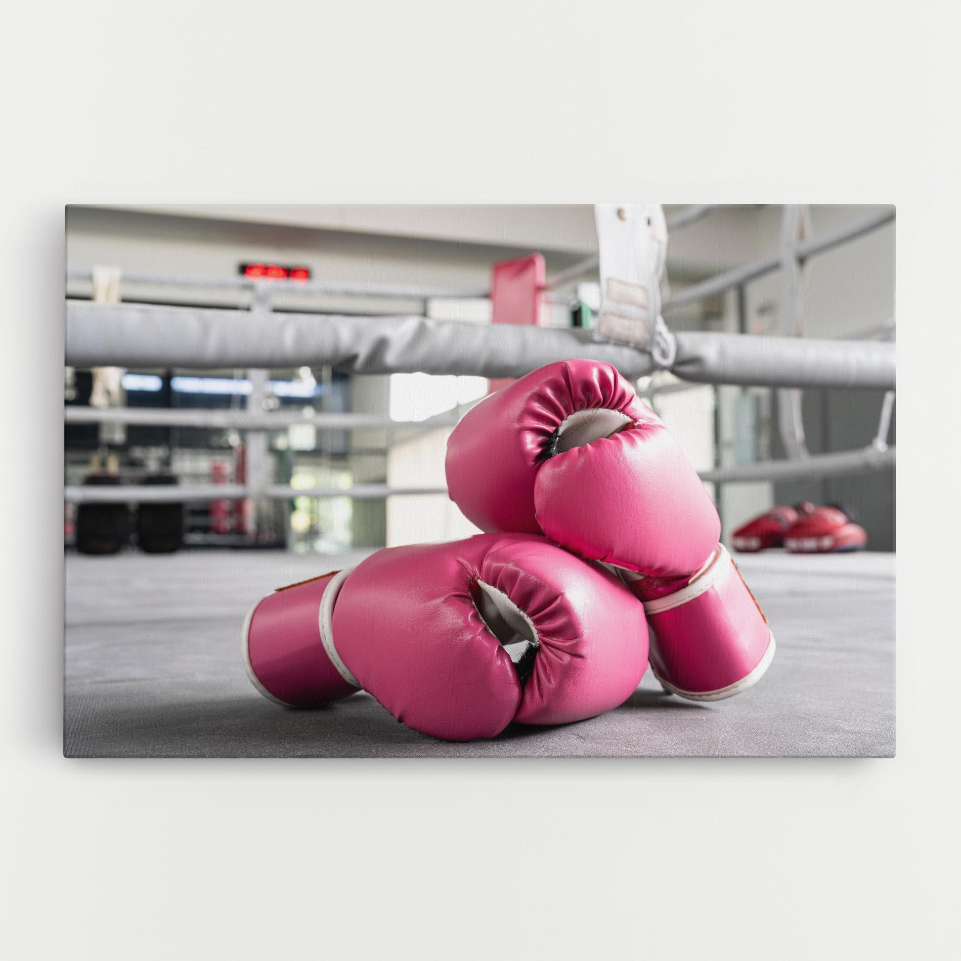 Leinwandbild Pink Boxing Gloves mockup 0