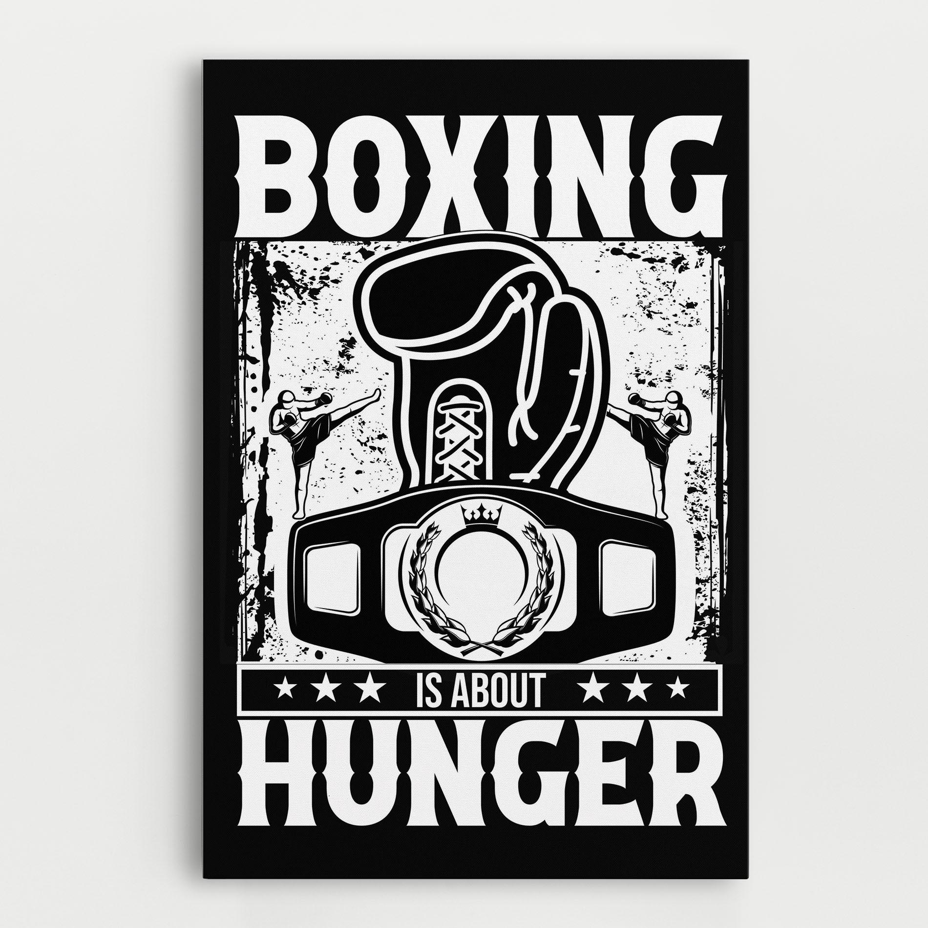 Leinwandbild Boxing Hunger mockup 0
