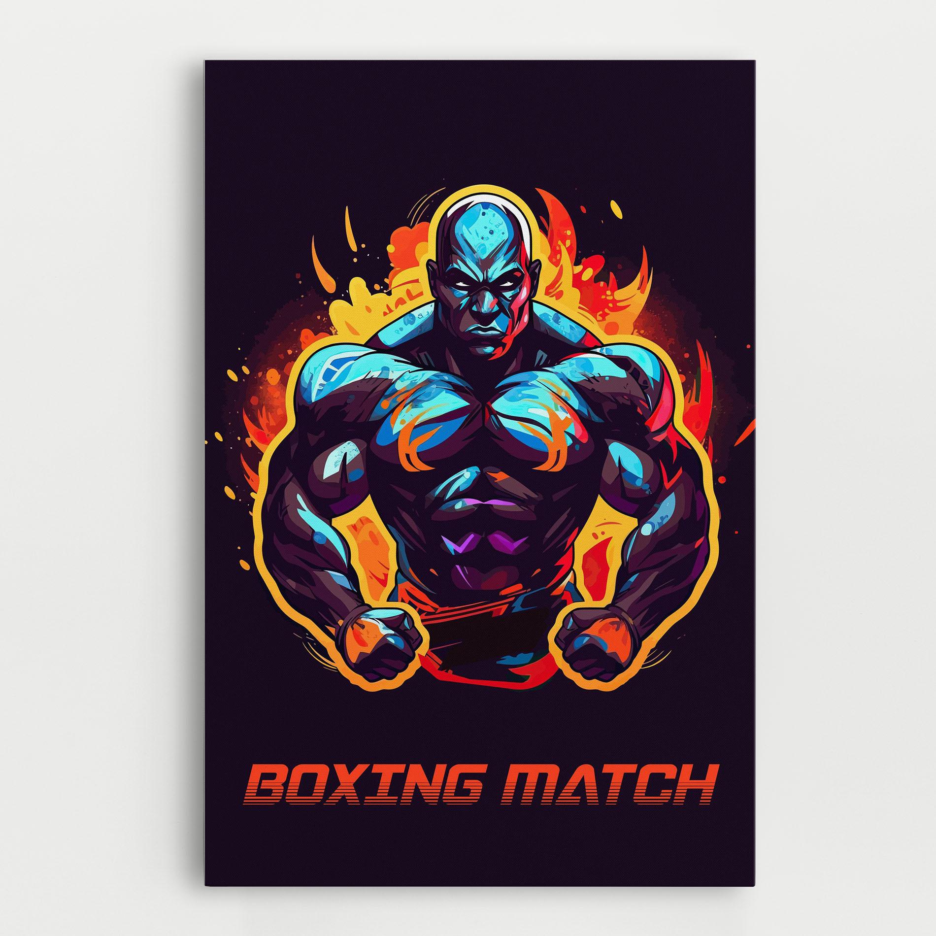 Leinwandbild Boxing Strong Match mockup 0