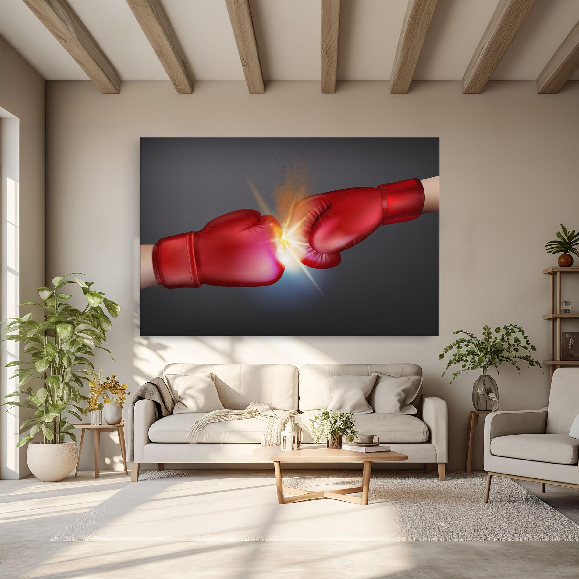 Leinwandbild Box Explosion mockup 6