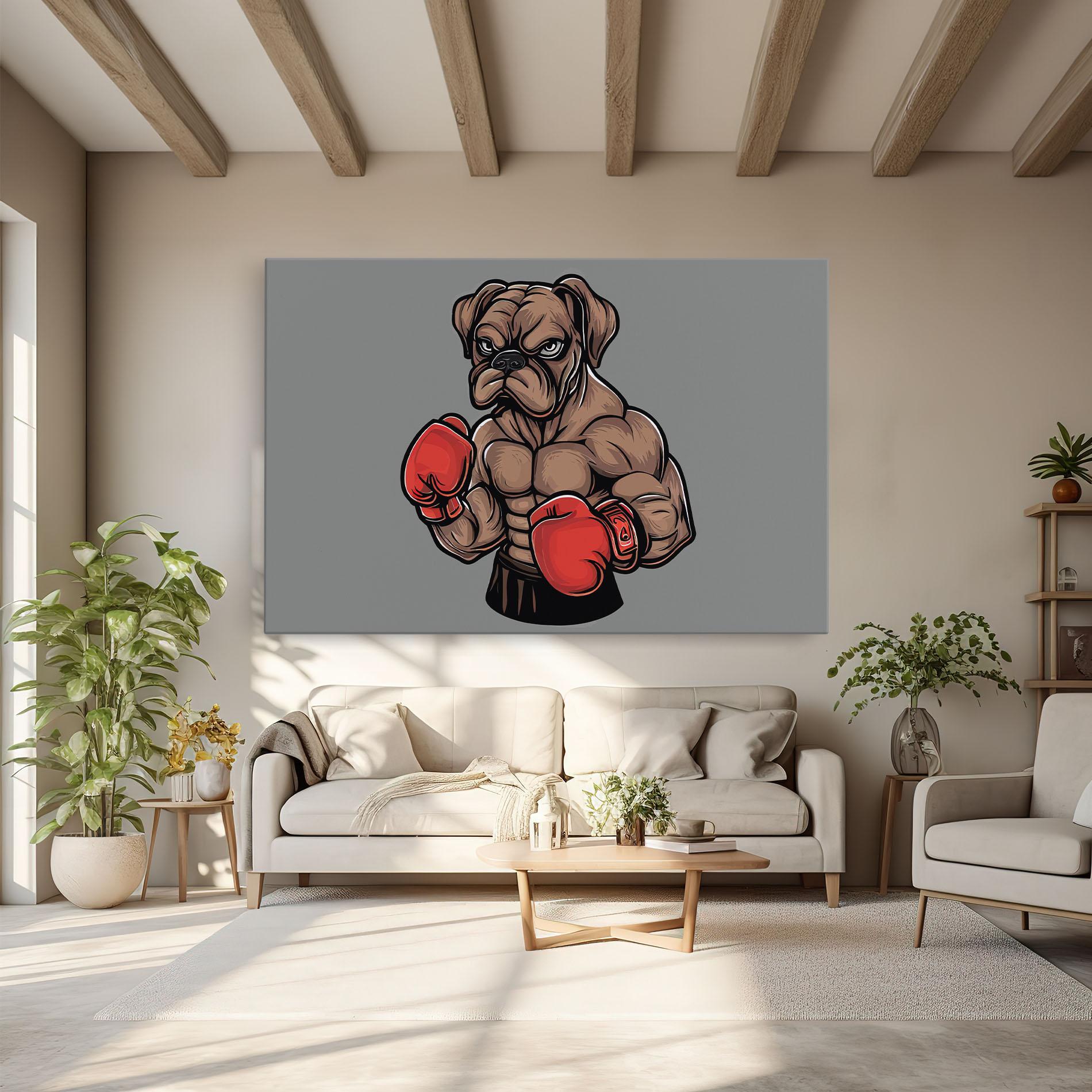 Leinwandbild Boxer Dog mockup 6