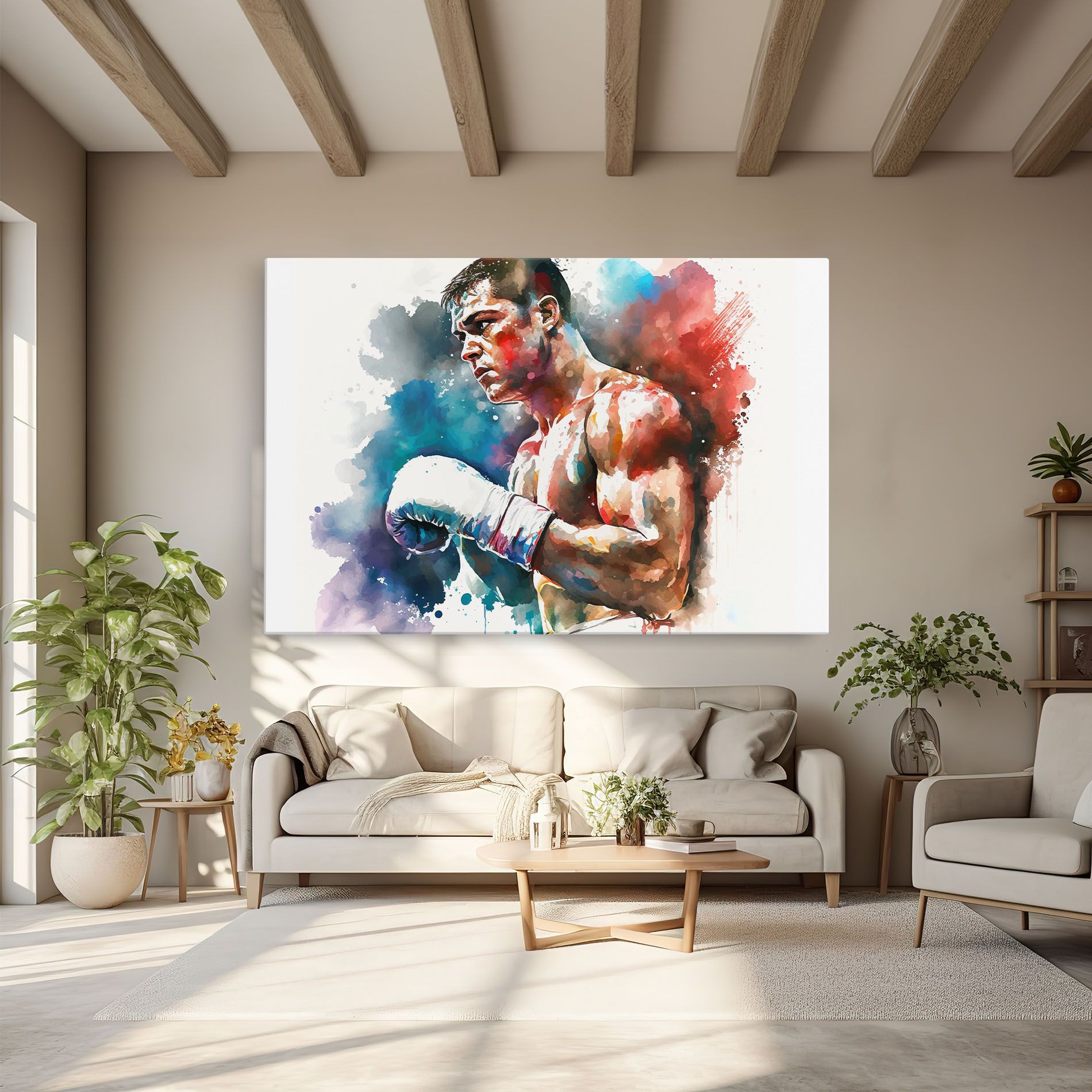 Boxing Red Blue mockup 6