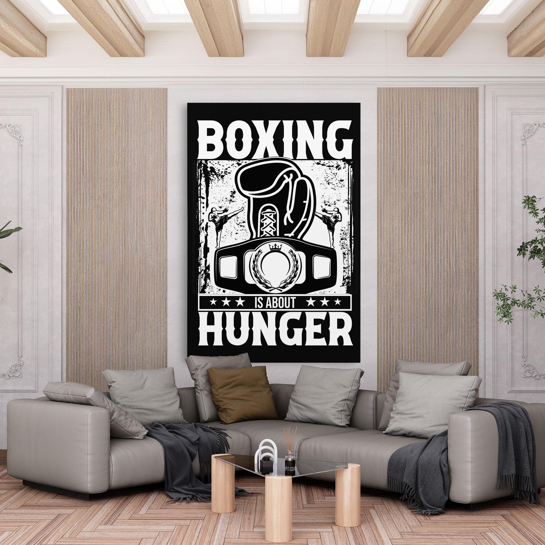 Leinwandbild Boxing Hunger mockup 6