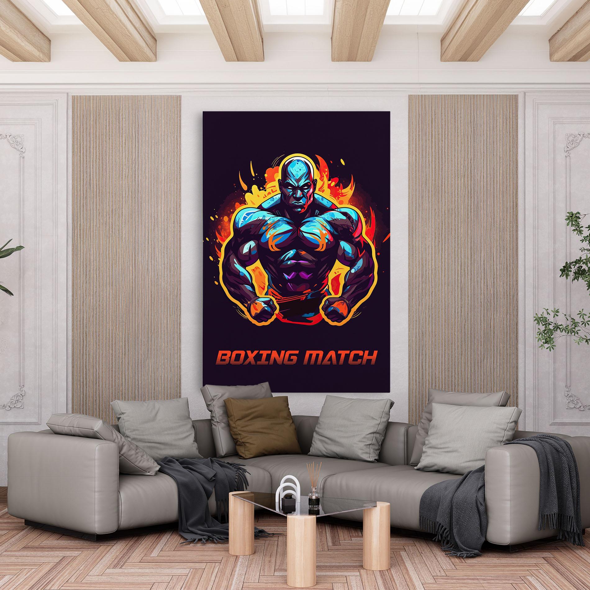 Leinwandbild Boxing Strong Match mockup 6