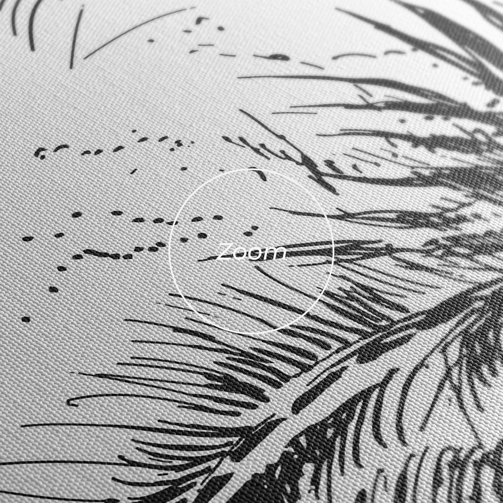 Leinwandbild Grey Line Glove mockup 3