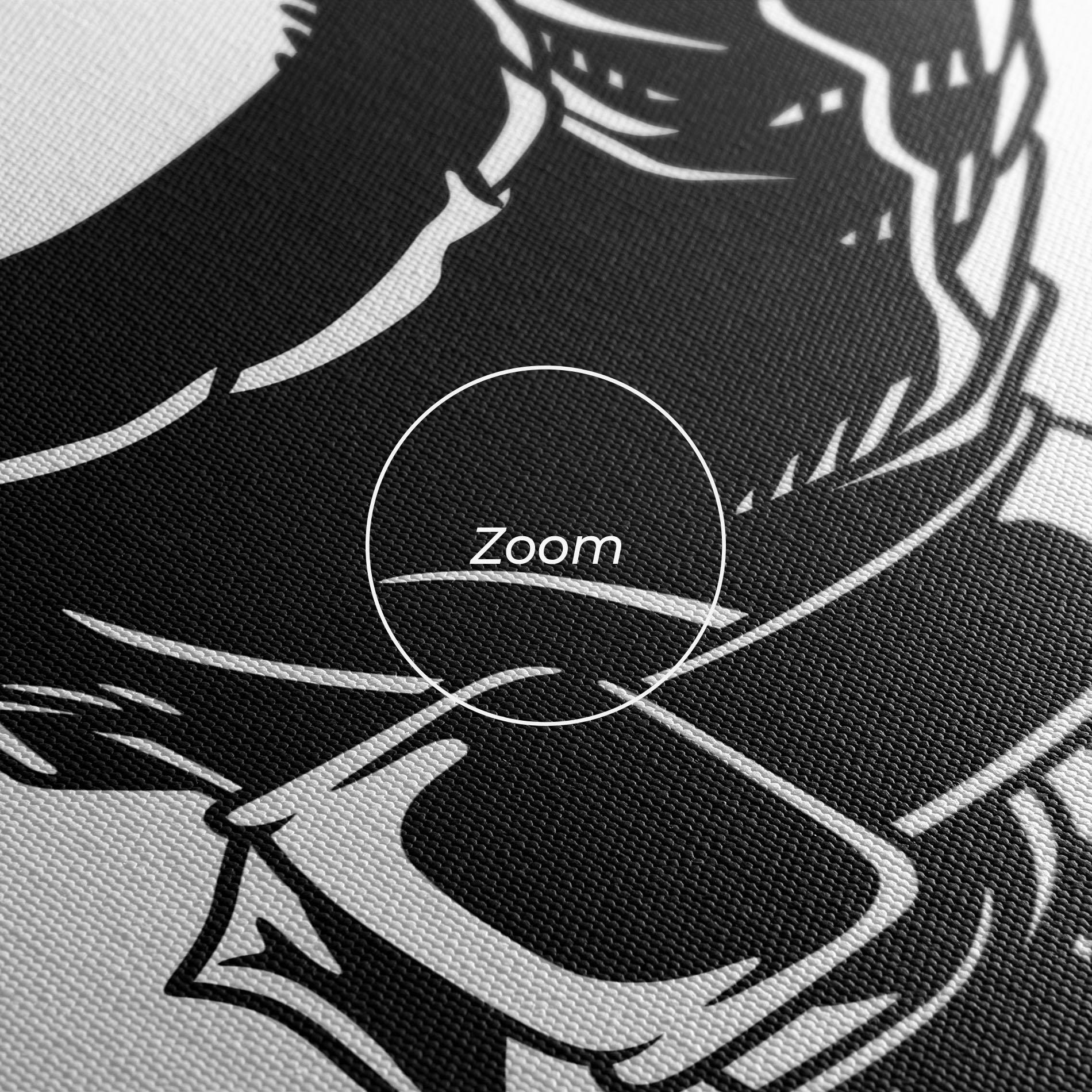 Leinwandbild White Hand Boxing mockup 3