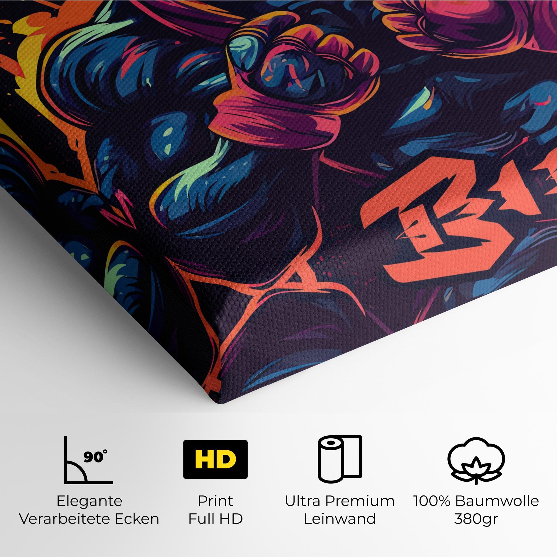 Leinwandbild Boxing Blok mockup 4