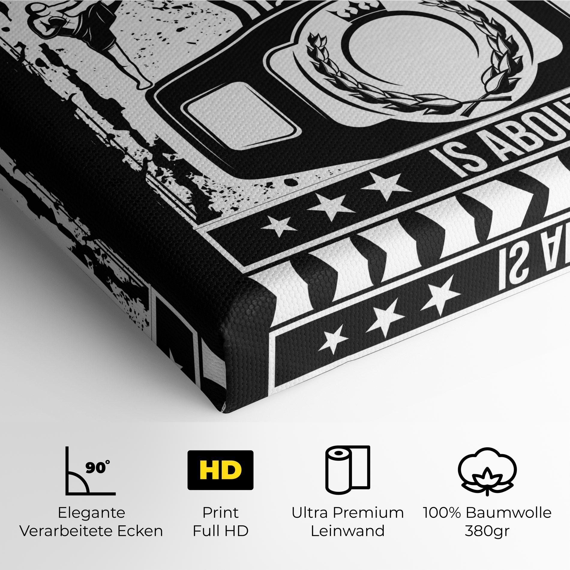 Leinwandbild Boxing Hunger mockup 4
