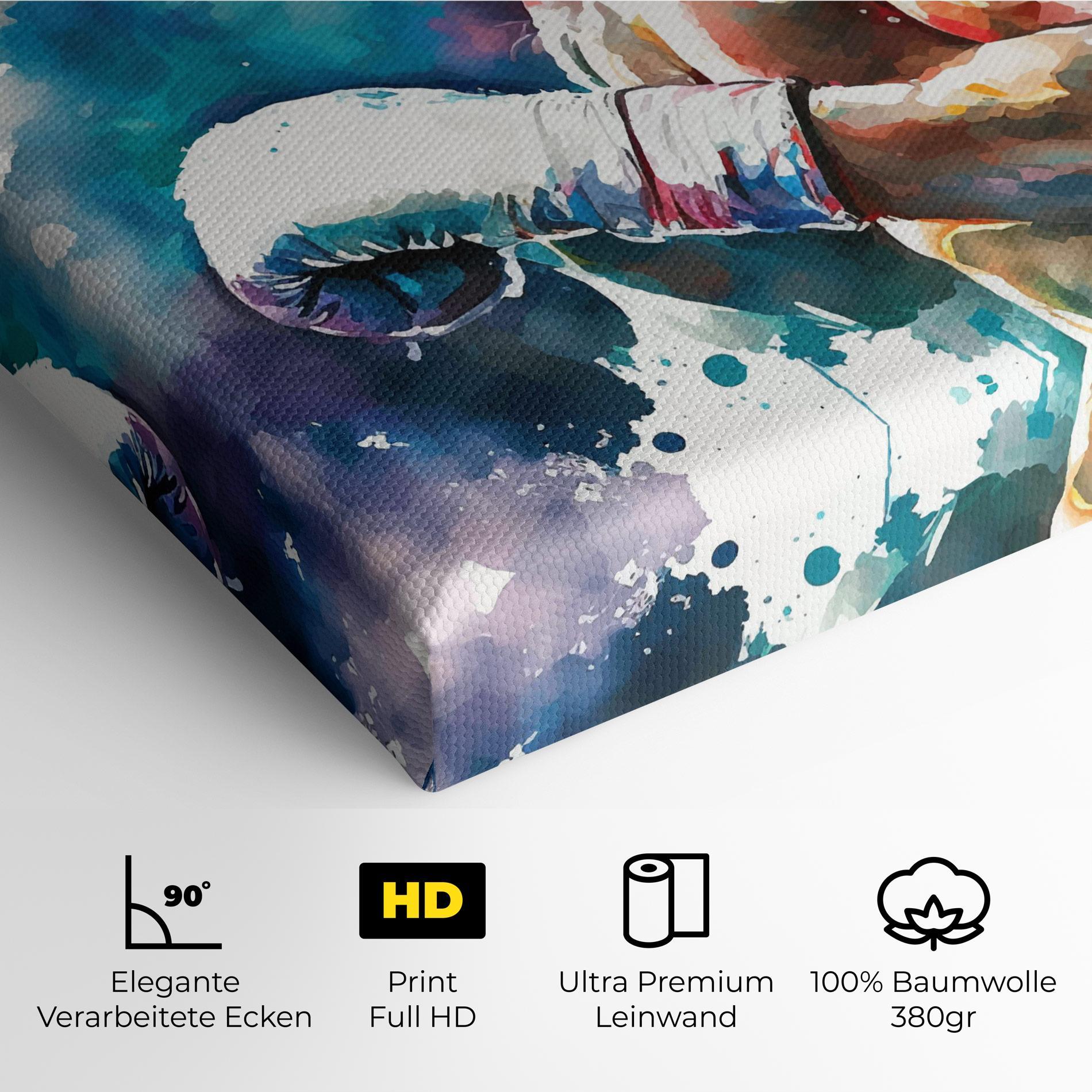 Leinwandbild Boxing Red Blue mockup 4