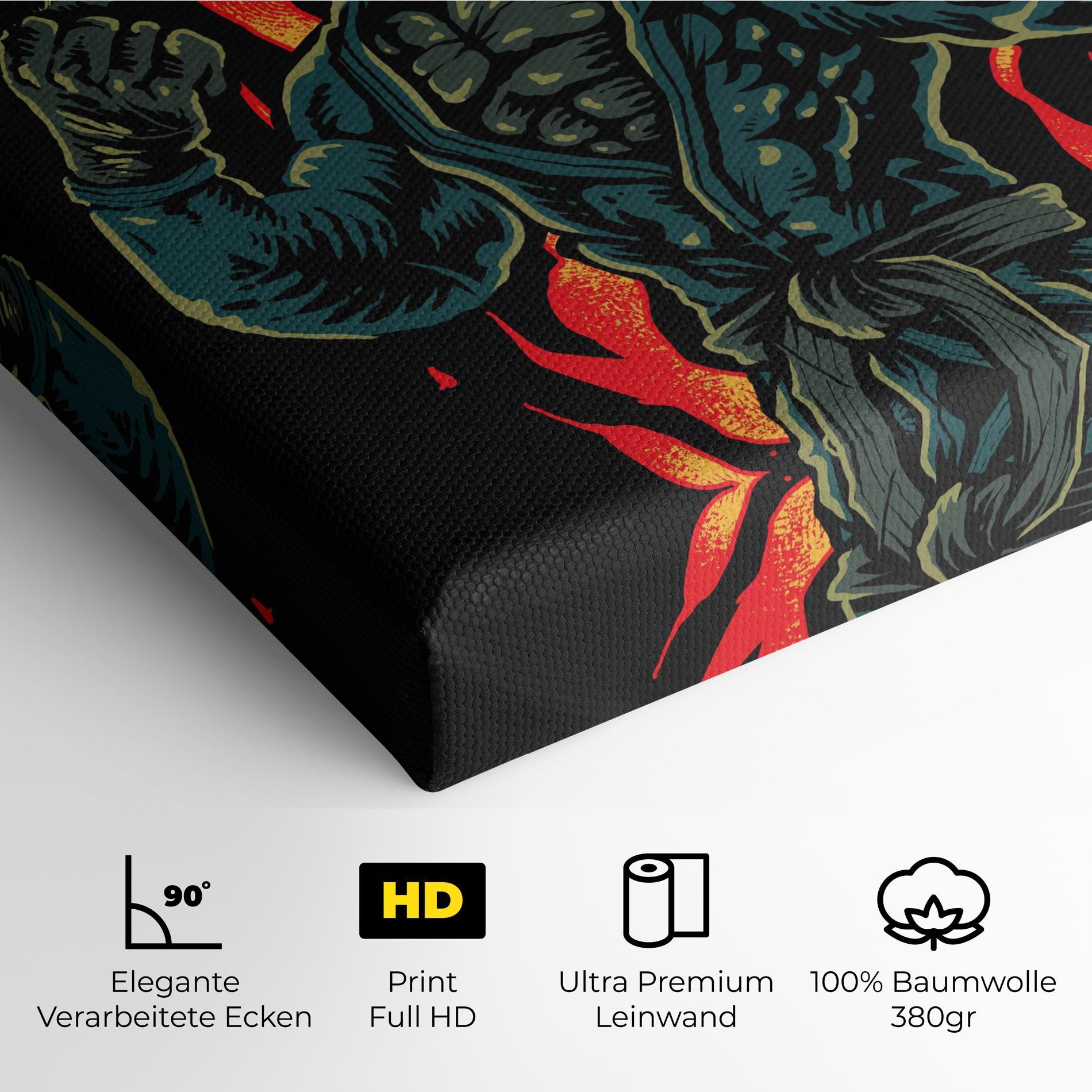 Leinwandbild Gorilla Box Fighter mockup 4