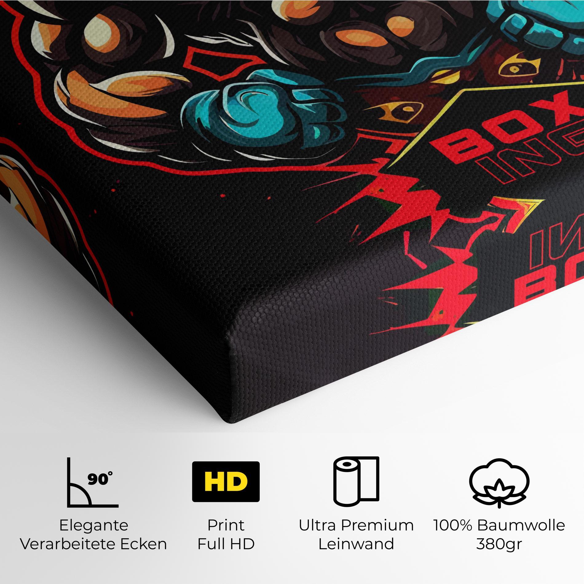 Leinwandbild Light Blue Gloves mockup 4