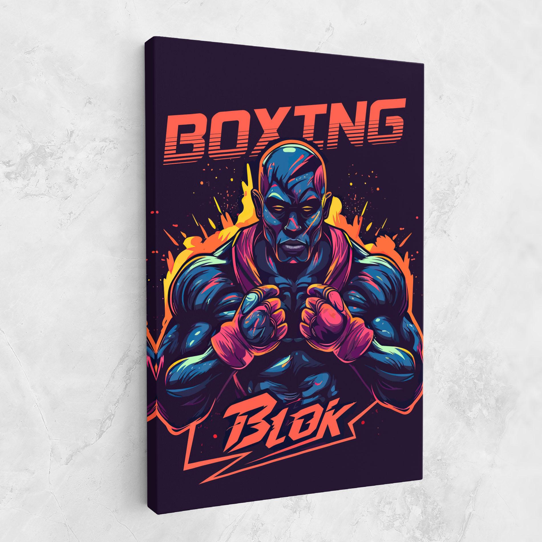 Leinwandbild Boxing Blok mockup 1