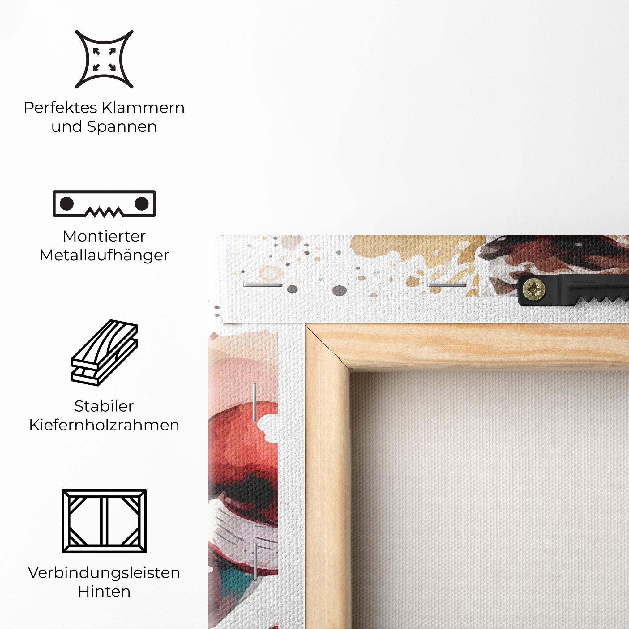 Leinwandbild Boxing Cream Green mockup 5