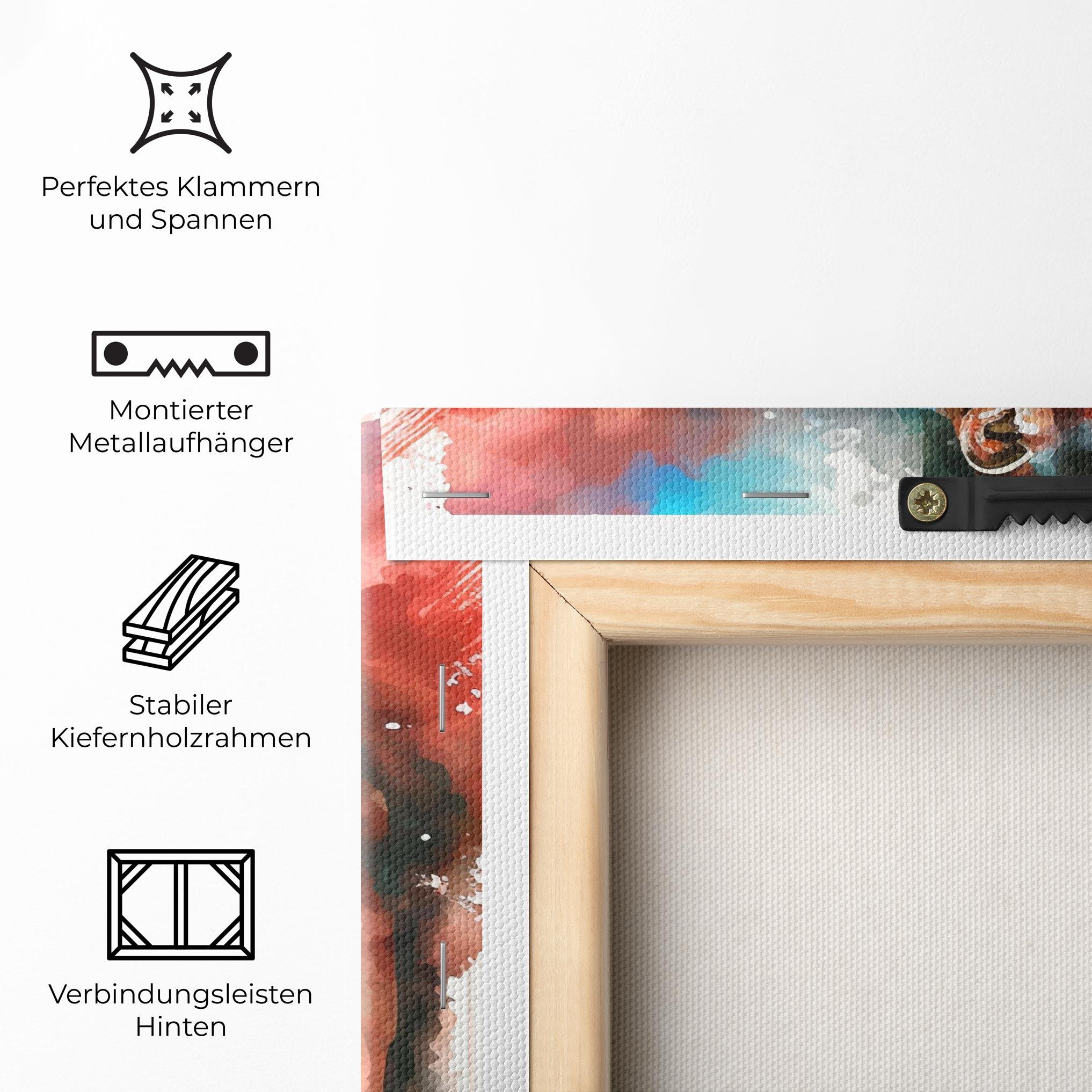 Leinwandbild Boxing Red Blue mockup 5