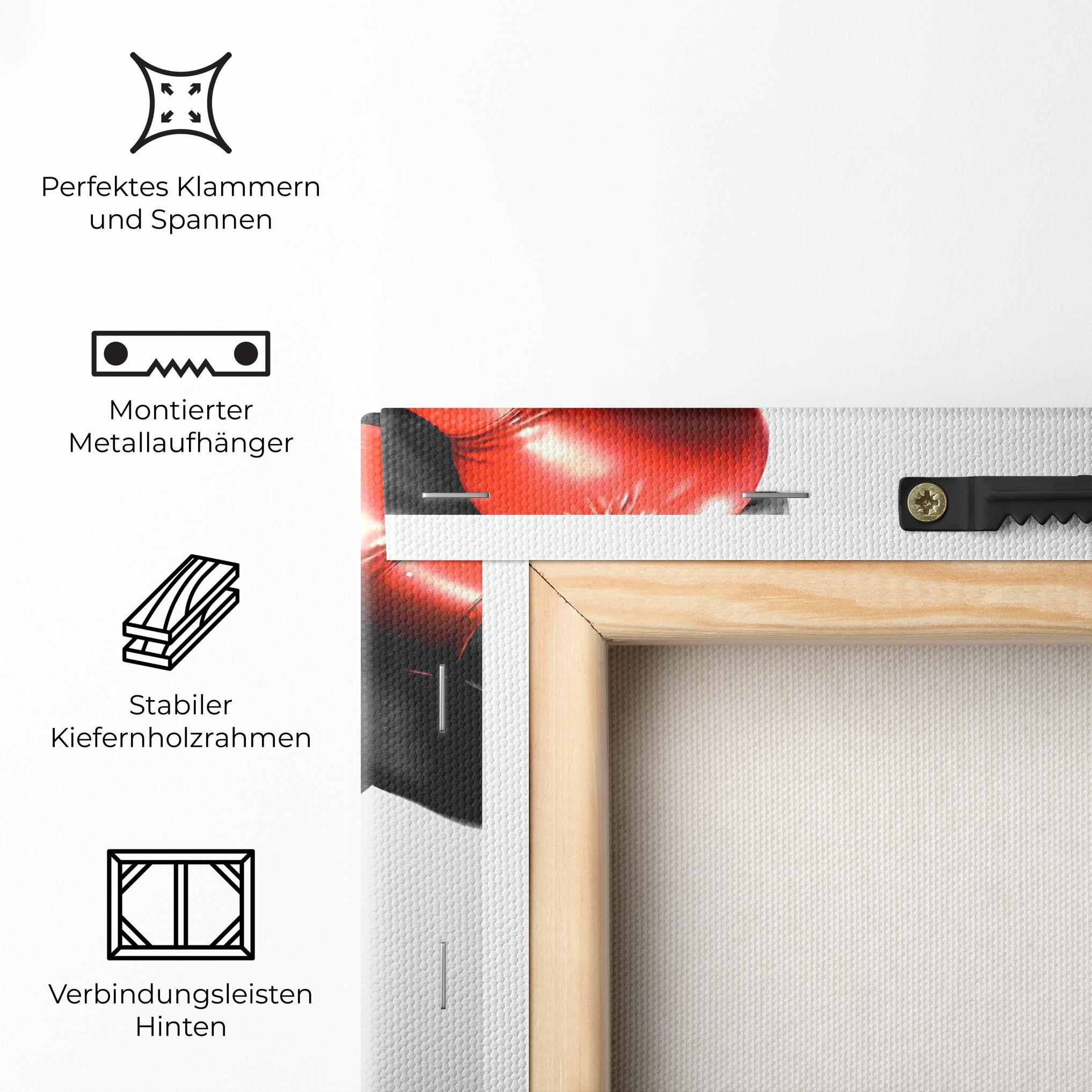Leinwandbild Red Smoke Box mockup 5